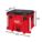 TOOL BOX,PLASTIC,15 1/2X16 29/32 IN,RED