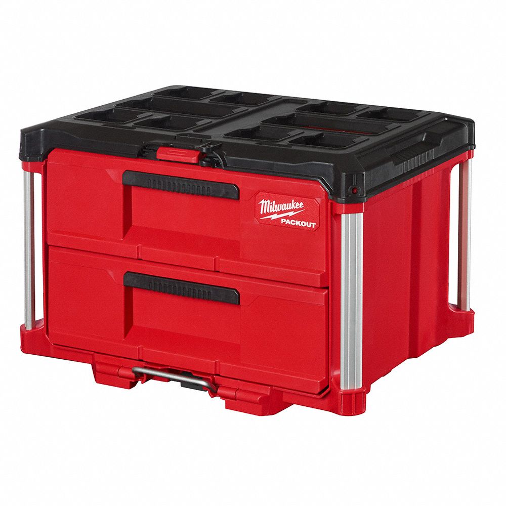 TOOL BOX,2-DRAWER,14 1/3IN H,22 1/5IN W