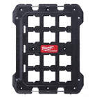 PACKOUT MOUNTING PLATE, WALL 50LB/FLOOR MOUNT 100LB LD CAP, BLACK, 23.3 X 1.2 X 18.3 IN, PLASTIC