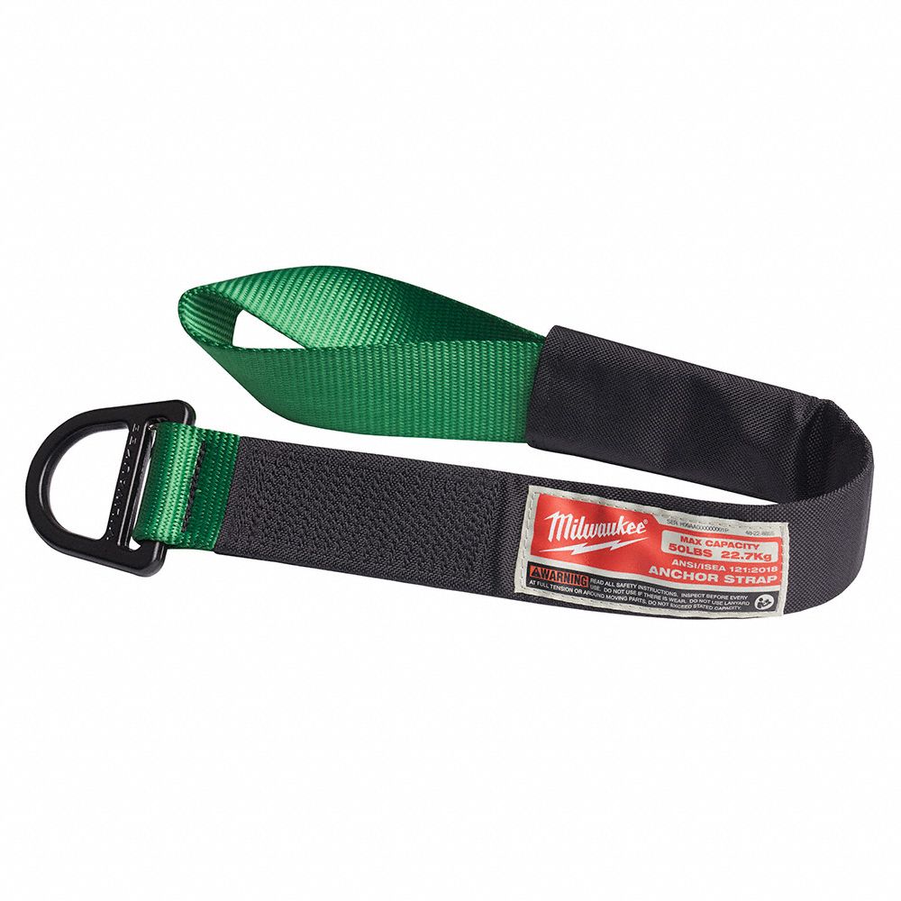 ANCHOR STRAP, 50 LB LOAD, GREEN, 26 IN, 6 UNITS