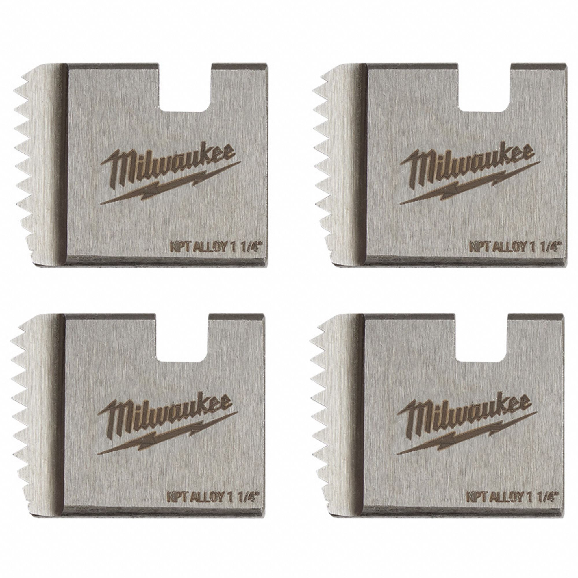 MILWAUKEE PIPE THREADING DIE,11/4 IN,ALLOY Pipe Threading