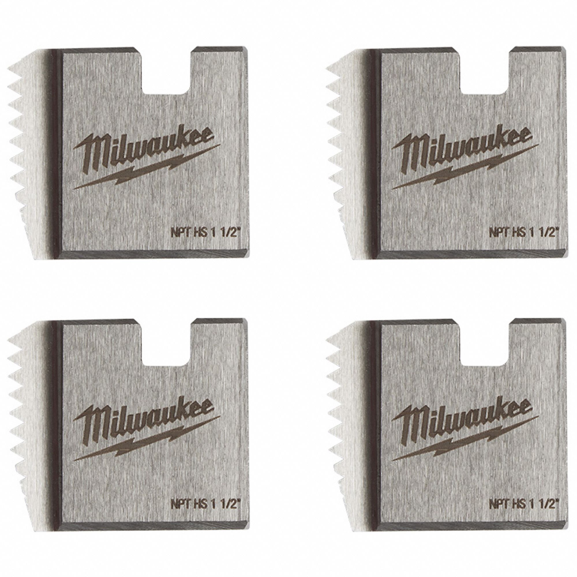 MILWAUKEE PIPE THREADING DIE,11/2 IN,ALUMINUM Pipe Threading