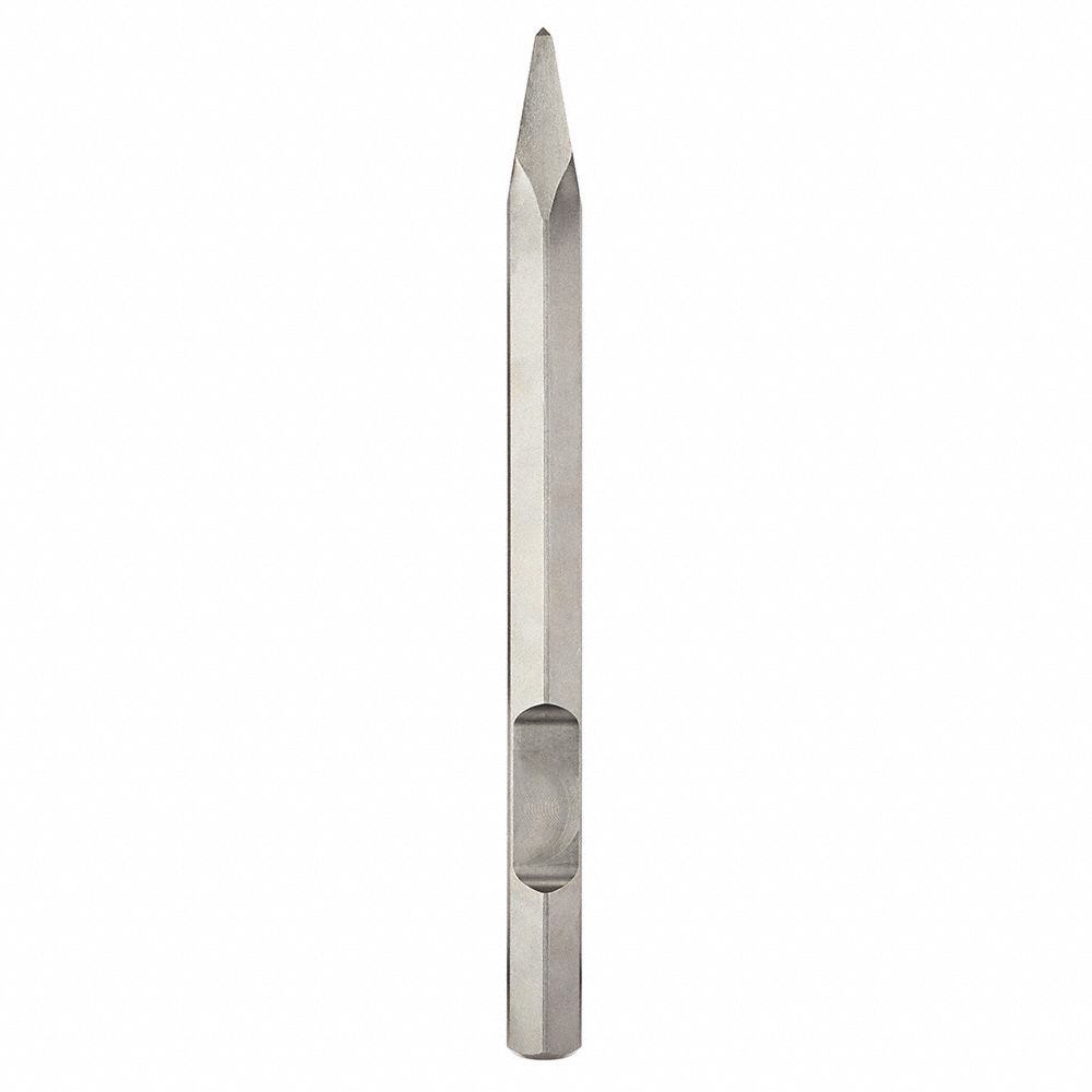MILWAUKEE NARROW CHISEL, MASONRY, HEXAGON TIP, 16 X 1 1/8 IN, STEEL