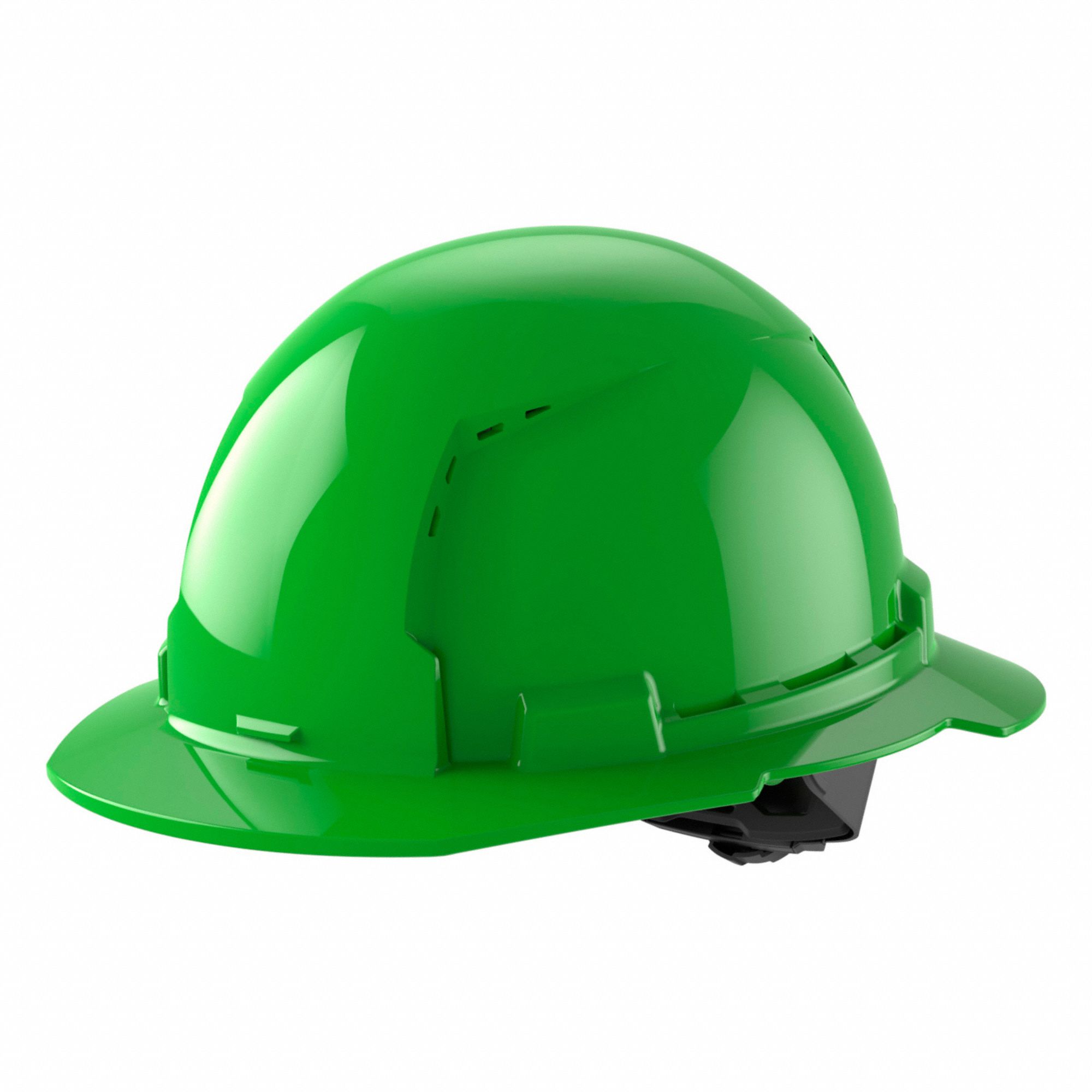 CASQUE DE SÉCURITÉ, CSA, TYPE 1, CLASSE C, PEHD, CLIQUET À 4 POINTS, REBORD COMPLET, VERT