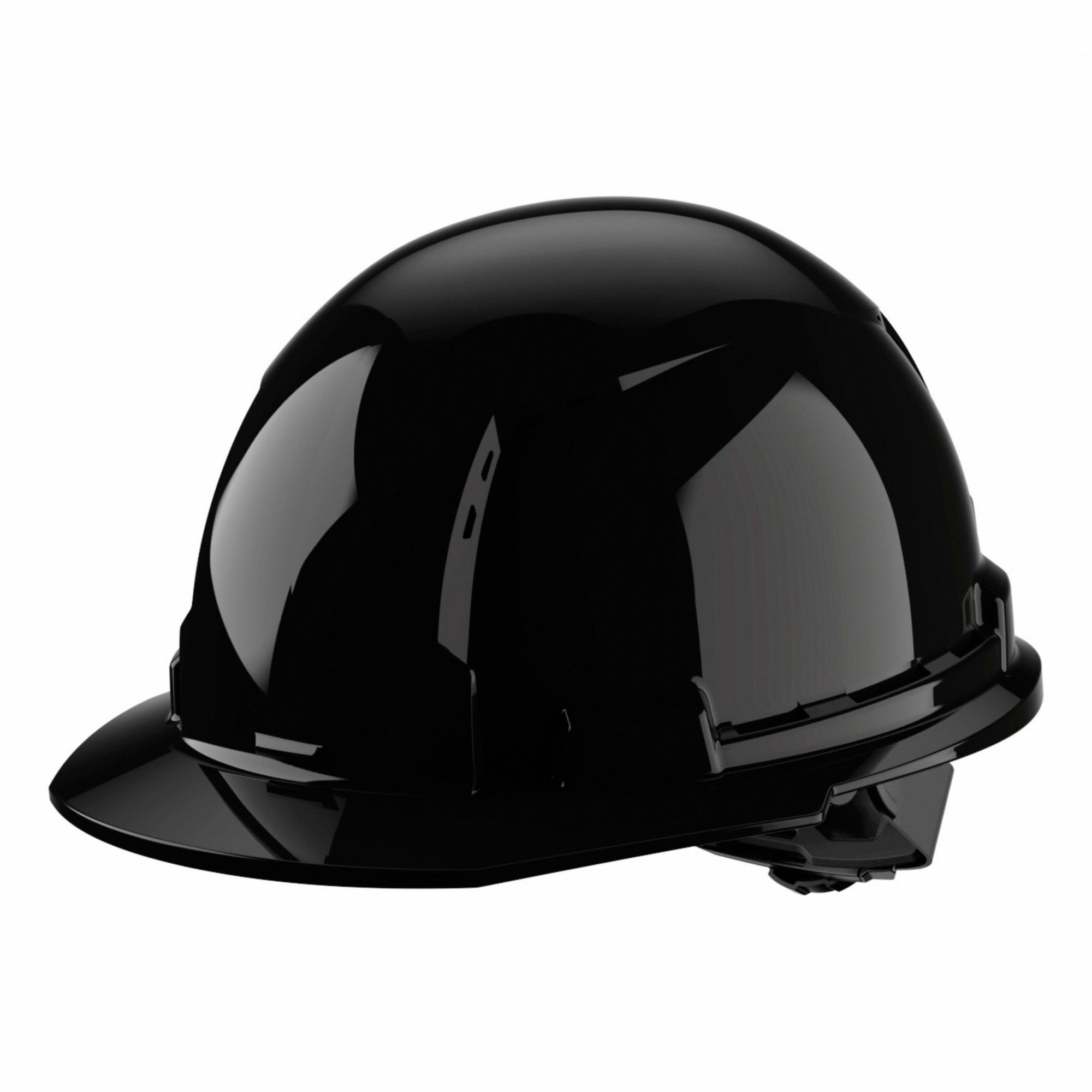 HARD HAT, CSA, TYPE 1, CLASS C, HDPE, 4-PT RATCHET, FRONT BRIM, BLACK