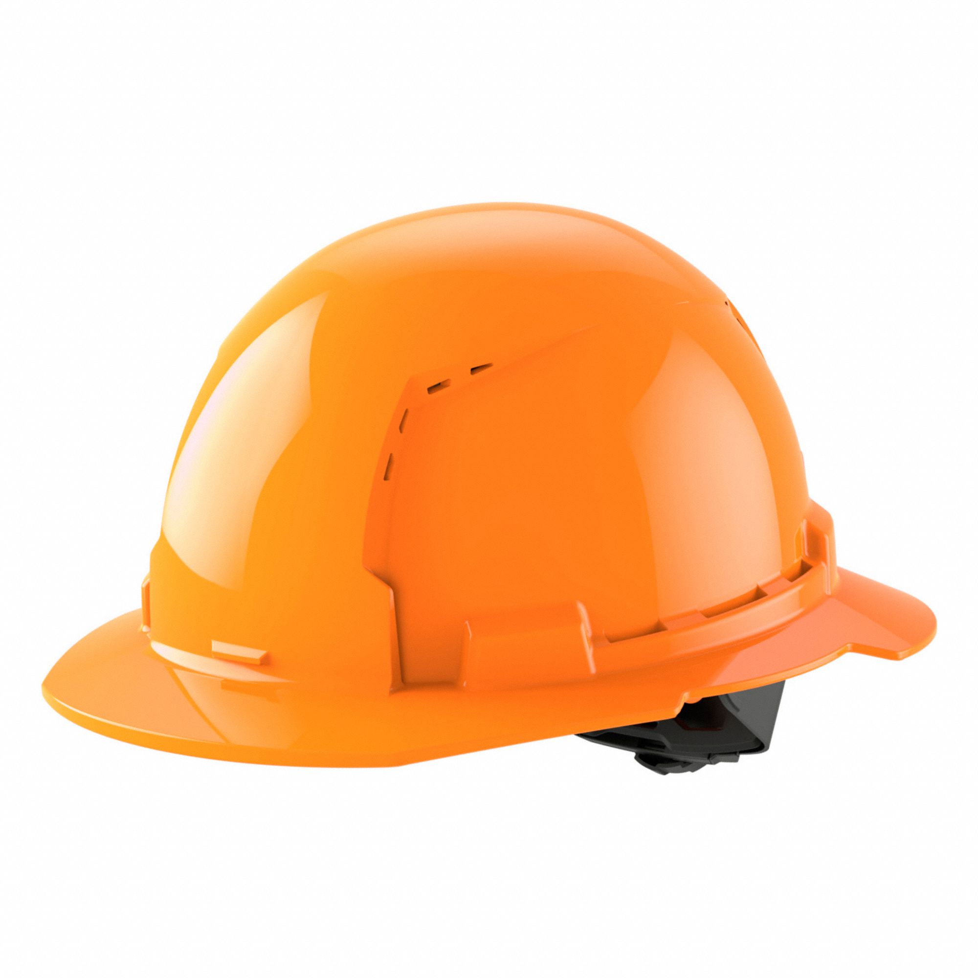HARD HAT, CSA, TYPE 1, CLASS C, HDPE, 4-PT RATCHET, FULL BRIM, ORANGE