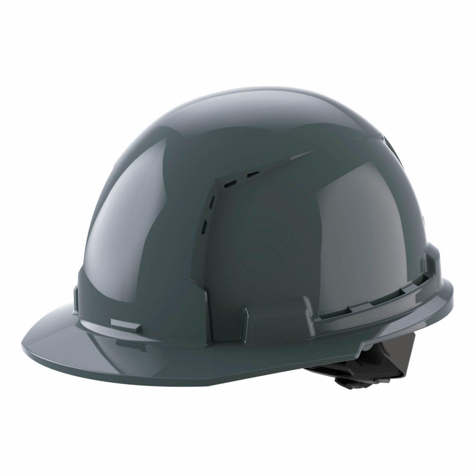CASQUE DE SÉCURITÉ, CSA, TYPE 1, CLASSE C, PEHD, CLIQUET À 4 POINTS, REBORD AVANT, GRIS