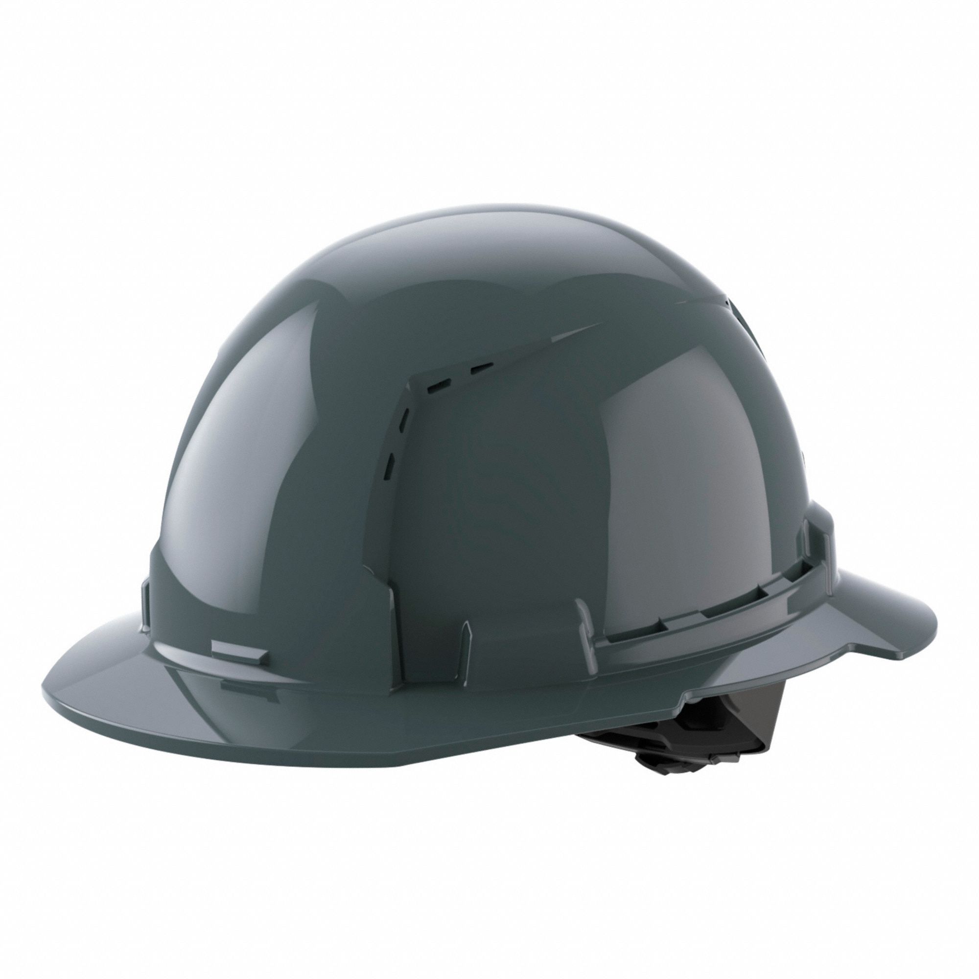 CASQUE DE SÉCURITÉ, CSA, TYPE 1, CLASSE C, PEHD, CLIQUET À 4 POINTS, REBORD COMPLET, GRIS