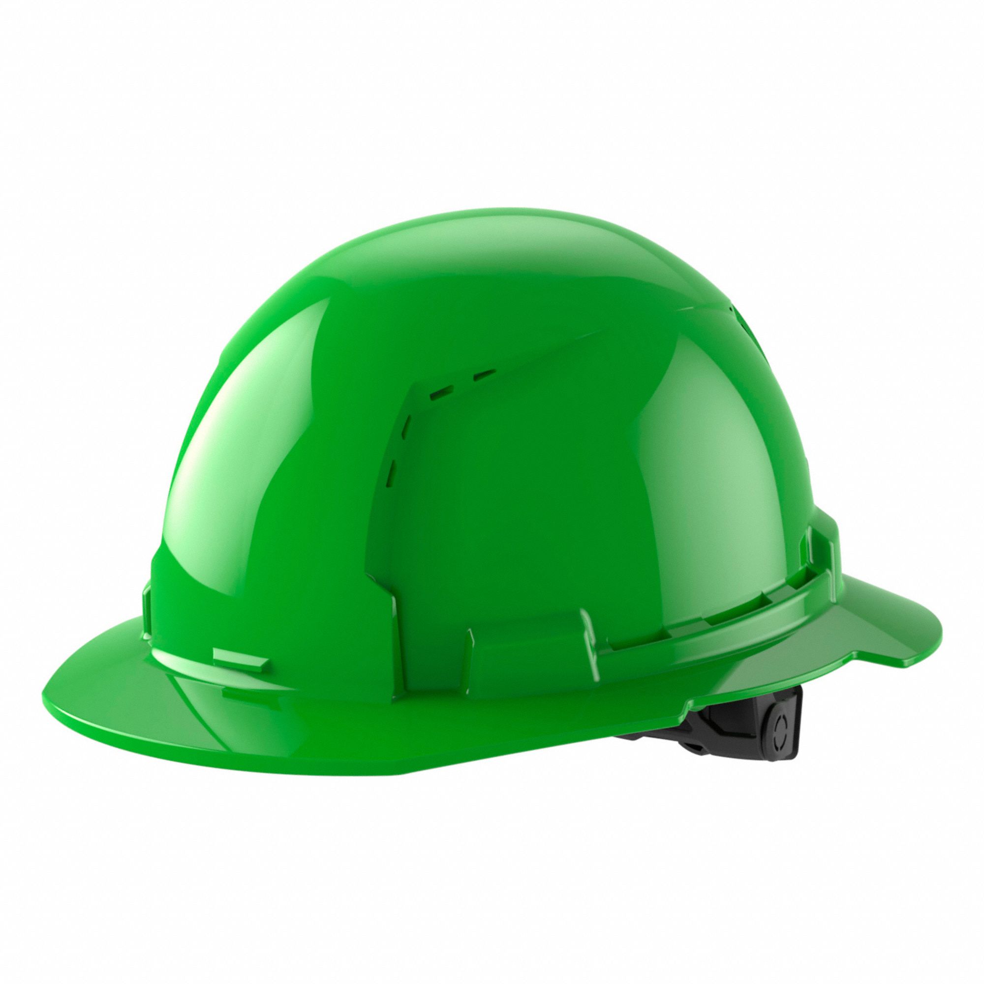 CASQUE DE SÉCURITÉ, CSA, TYPE 1, CLASSE C, PEHD, CLIQUET À 6 POINTS, REBORD COMPLET, VERT