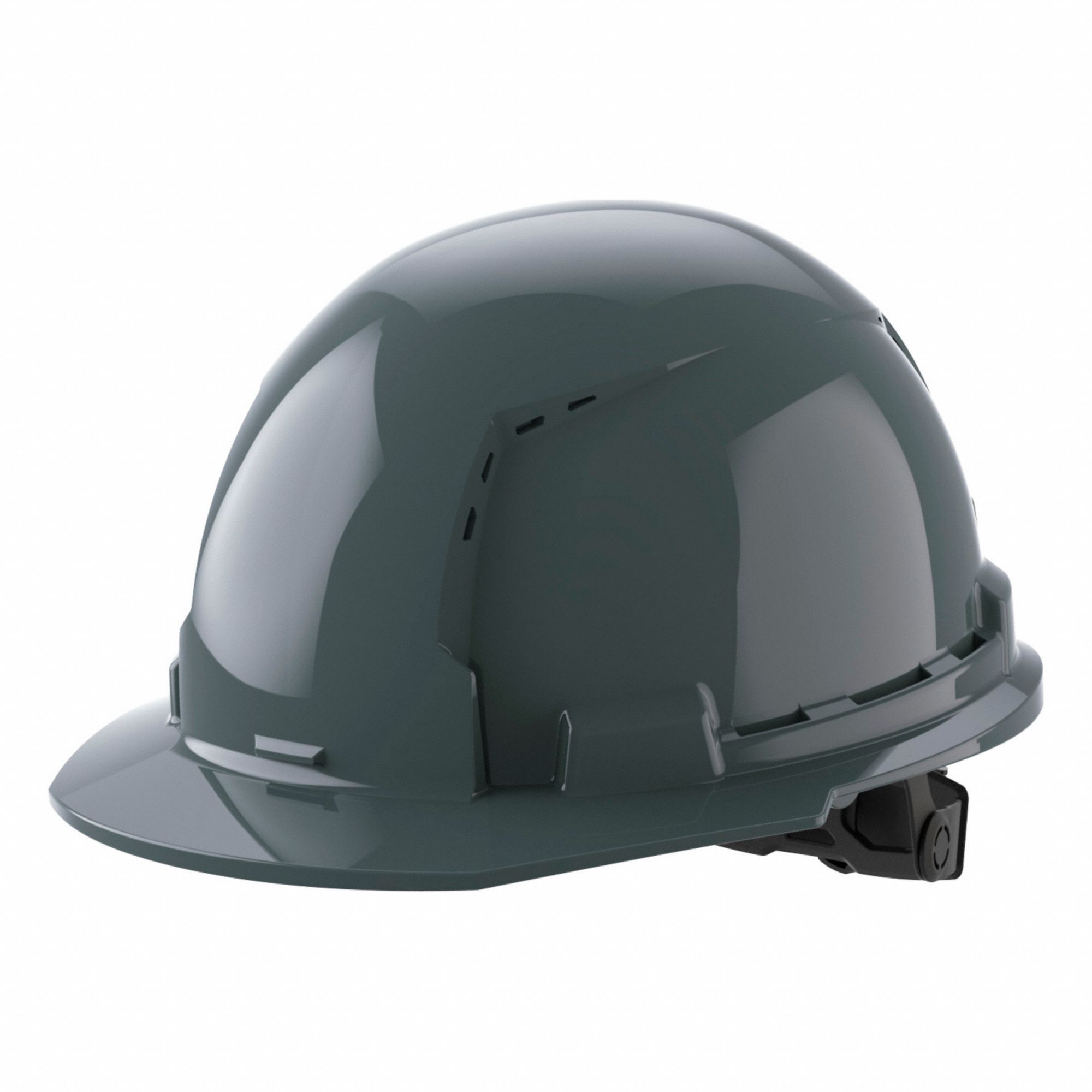 CASQUE DE SÉCURITÉ, CSA, TYPE 1, CLASSE C, PEHD, CLIQUET À 6 POINTS, REBORD AVANT, GRIS