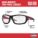 LUNETTES PROTECTION HAUTE PERFORMANCE, UNISEXE, CSA, NOIR / ROUGE / TRANSPARENT, PLASTIQUE
