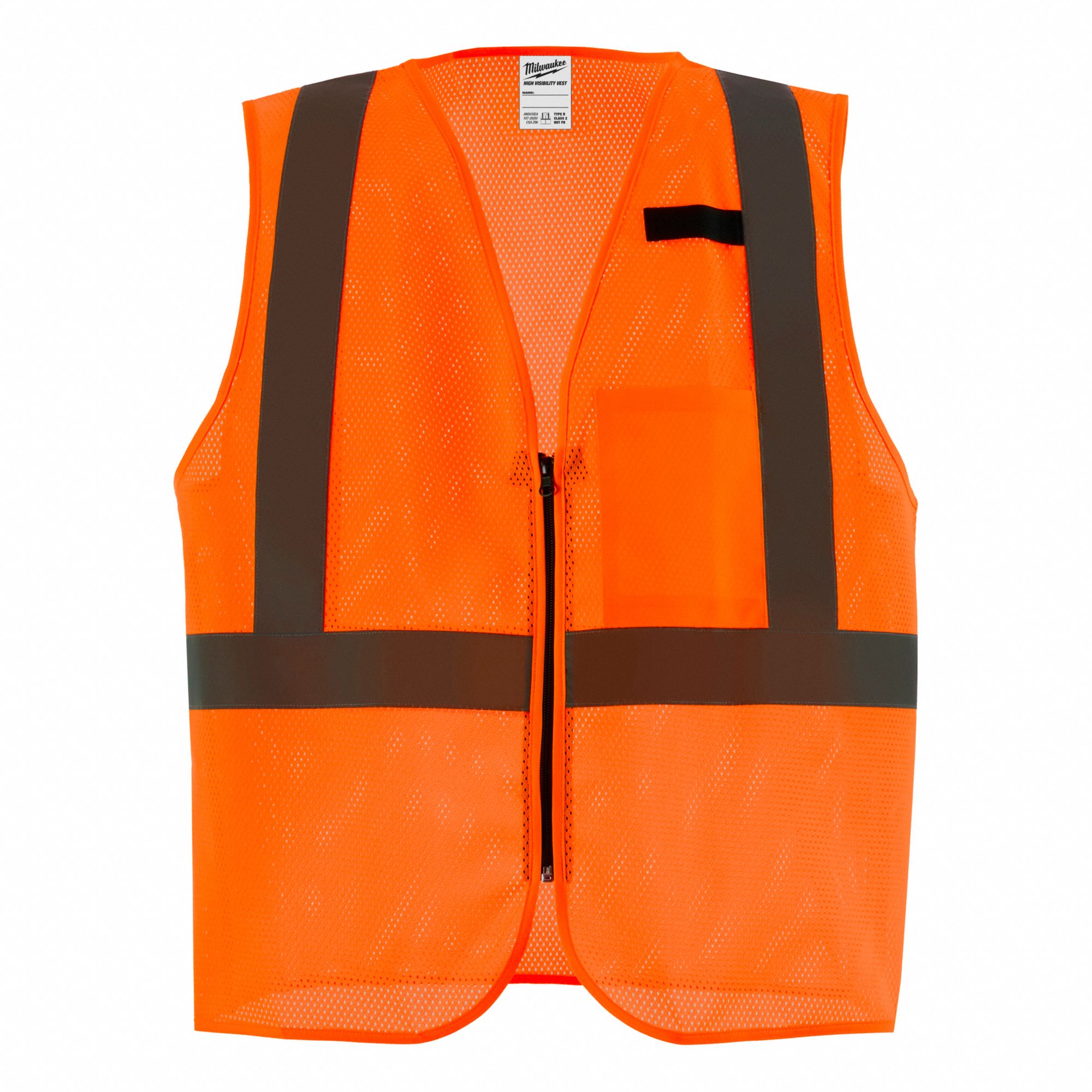 SAFETY VEST,POLYESTER,S/M SZ