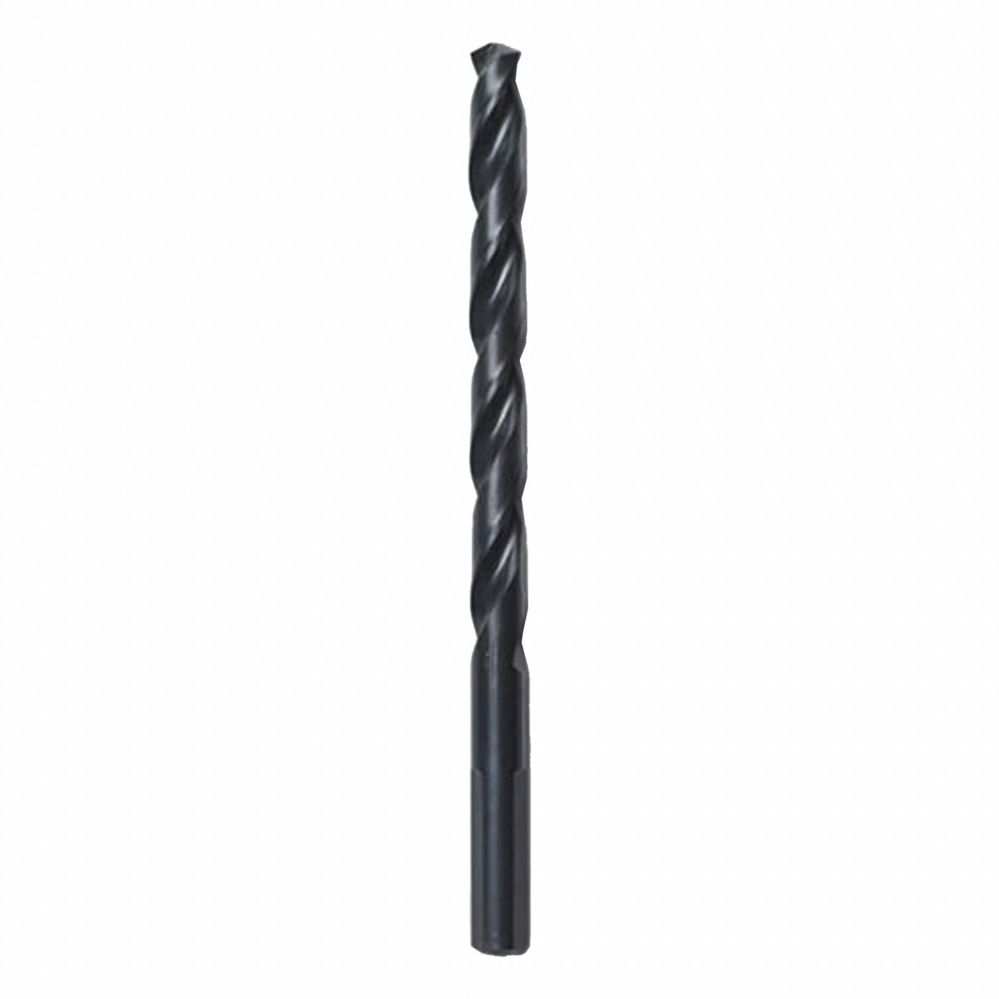 HEX SHANK DRILL BIT, 25/64 IN DRILL BIT SIZE, 5⅛ IN LENGTH, BLACK OXIDE