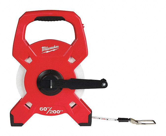 Milwaukee 200 Ft. SAE & Metric Fiberglass Open Reel Tape