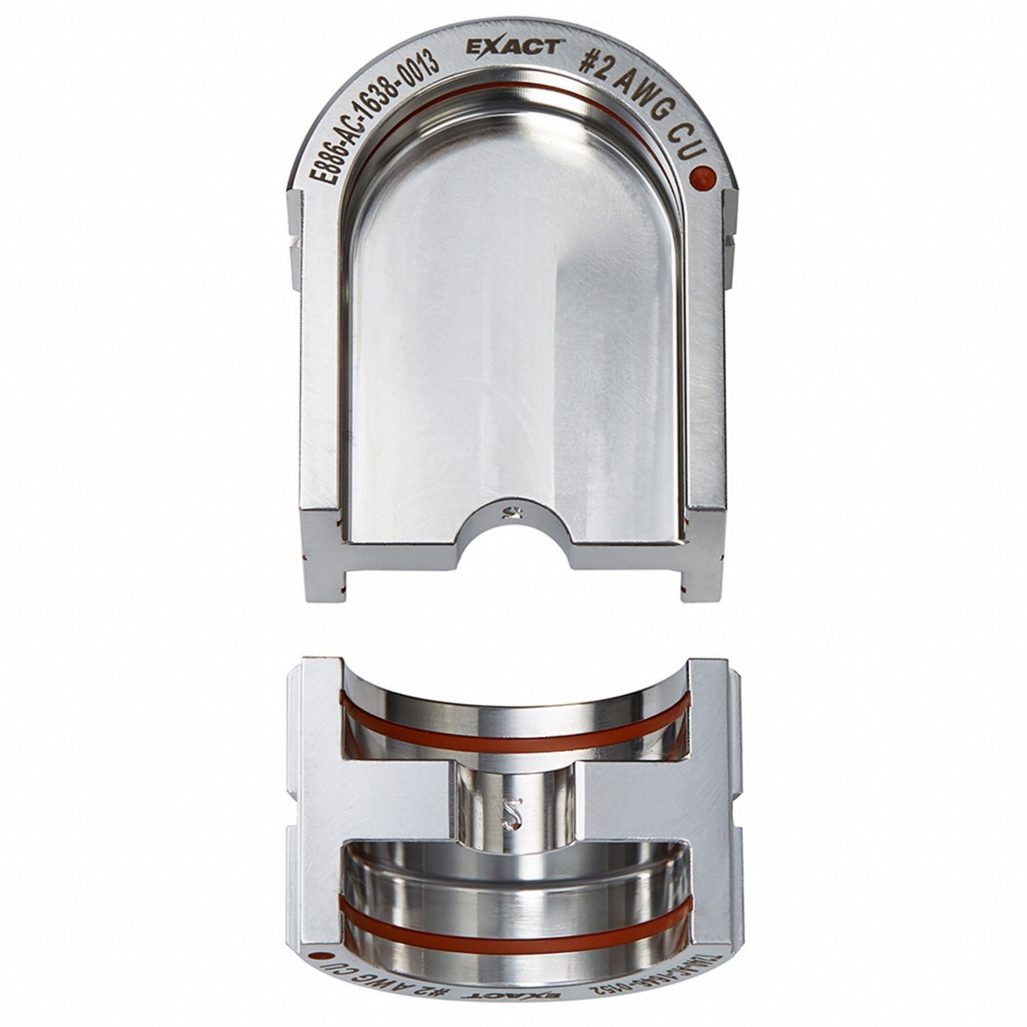 UPPER AND LOWER CRIMPING DIE, 2 AWG, U STYLE DIES, FOR USE WITH 2779-22, 2 SIZES