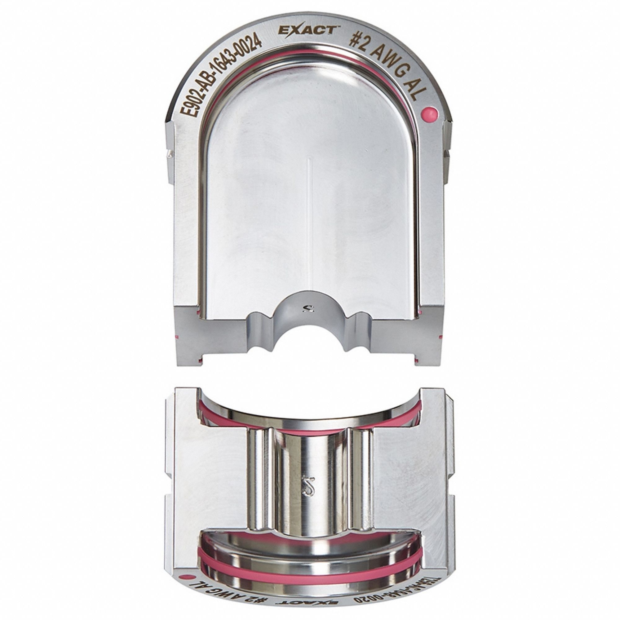 UPPER AND LOWER CRIMPING DIE, 2 AWG, U STYLE DIES, FOR USE WITH 2779-22, 2 SIZES