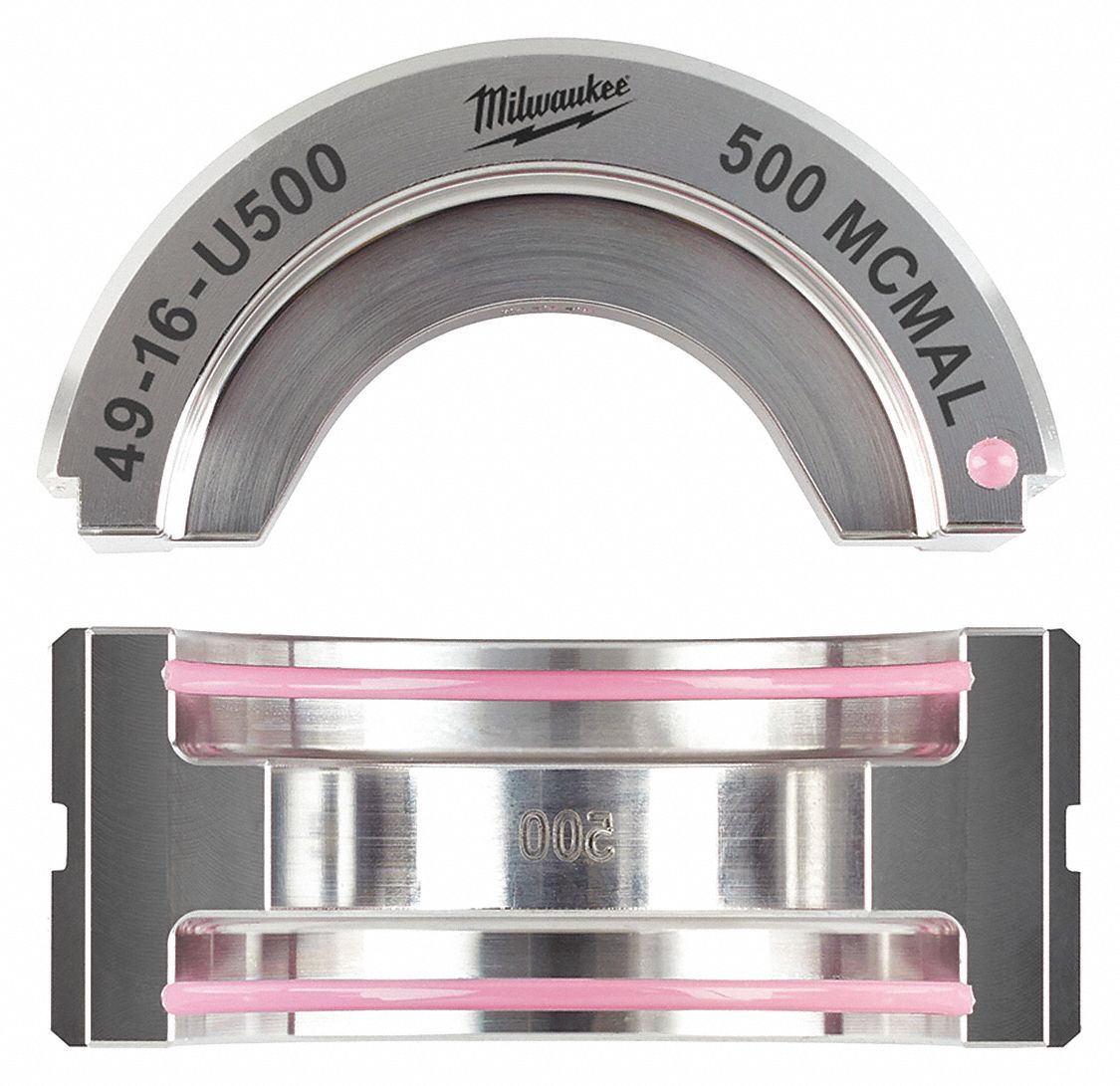 TYPE U CRIMPING DIE FOR ALUMINUM CRIMPING, MAX FORCE 6 TON, CAP 500 KCMIL, PINK