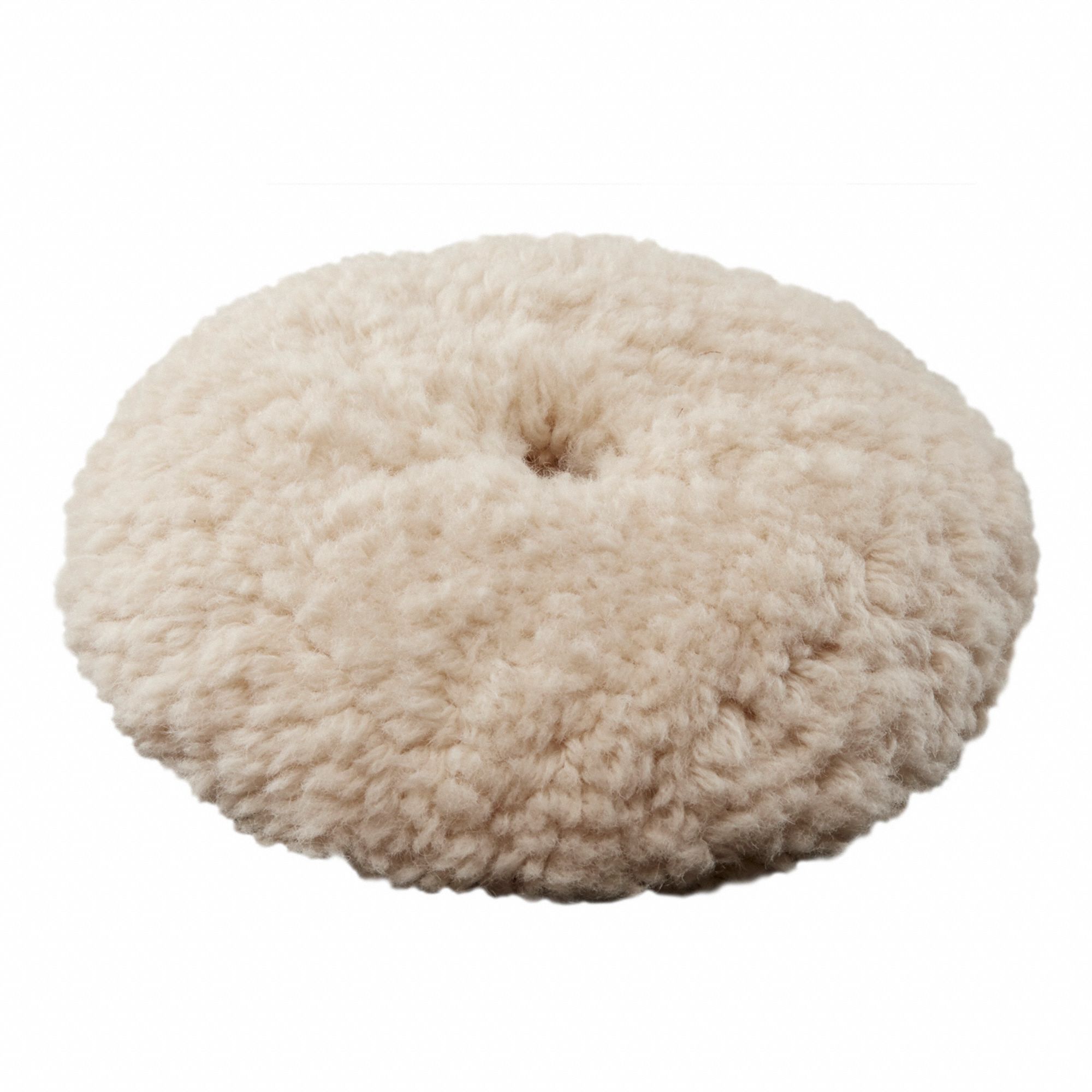 TAMPON COUPE P/ POLISSEUSE ESSENCE M18, NATUREL, DIAMÈTRE 7PO, ÉPAISSEUR 8.58PO, LAINE