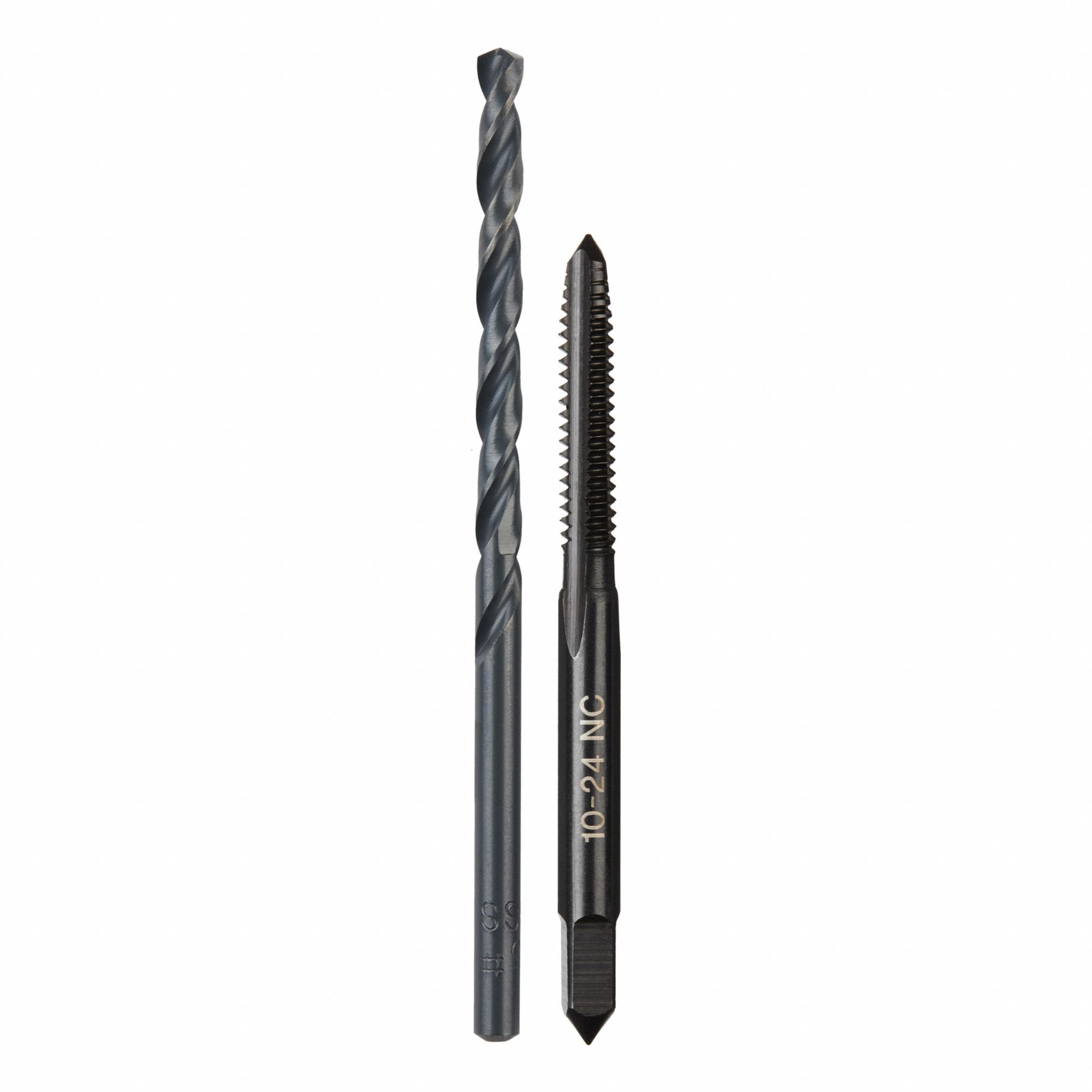 TAP AND DIE SET, HEX SHAPE, BLACK OXIDE FINISH, COOLANT THROUGH, CARBON STEEL