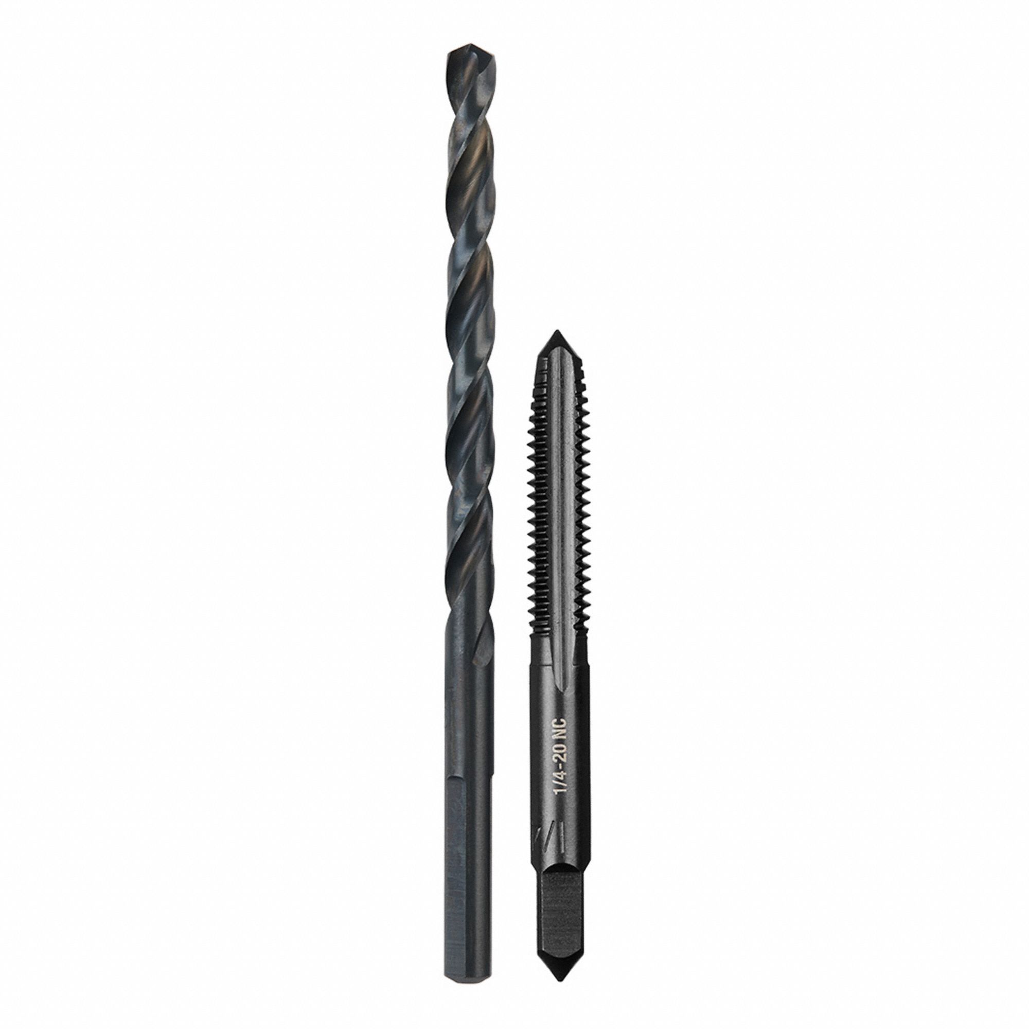 TAP AND DIE SET, HEX SHAPE, BLACK OXIDE FINISH, COOLANT THROUGH, CARBON STEEL