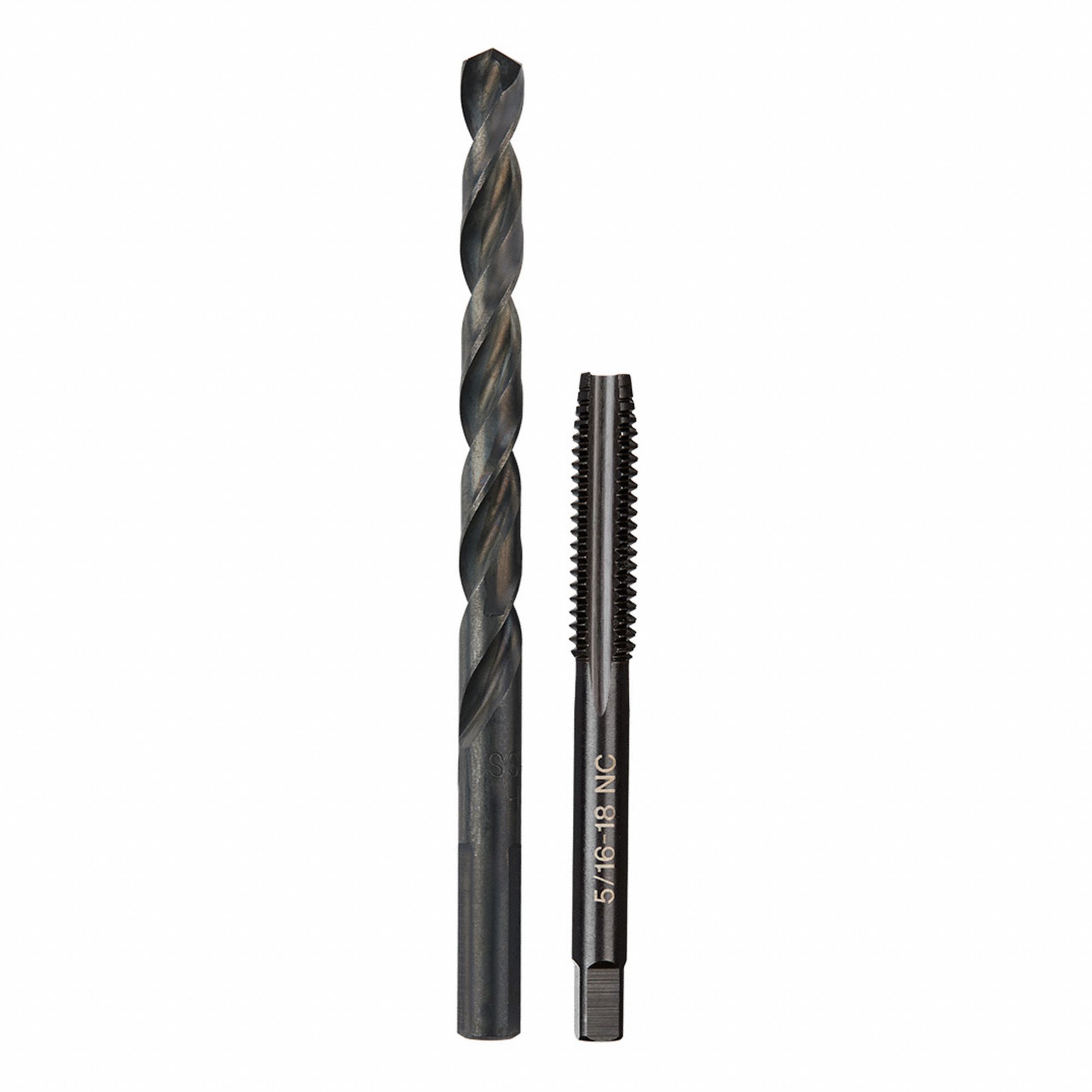 TAP AND DIE SET, HEX SHAPE, BLACK OXIDE FINISH, COOLANT THROUGH, CARBON STEEL