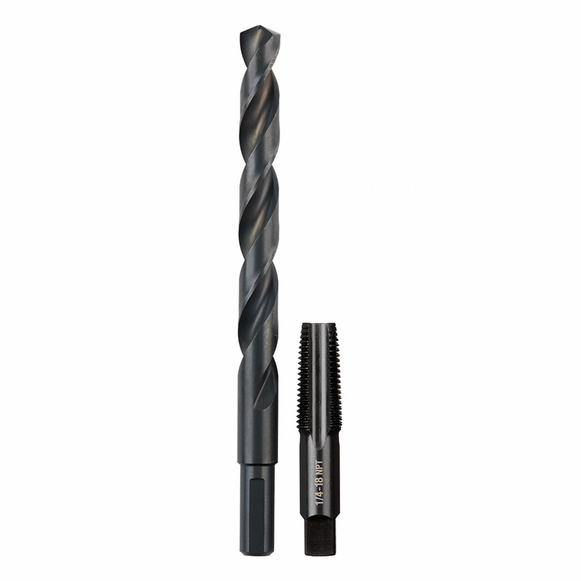 TAP AND DIE SET, HEX SHAPE, BLACK OXIDE FINISH, COOLANT THROUGH, CARBON STEEL