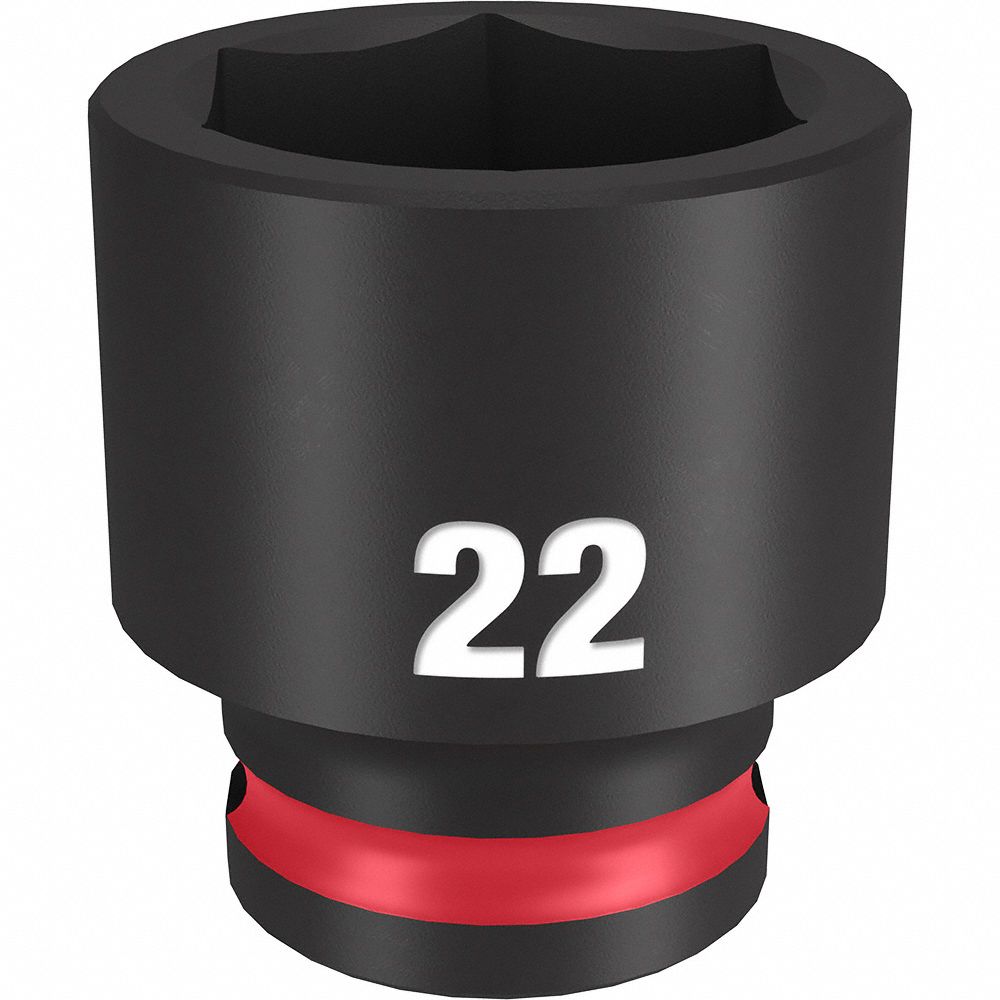 STD IMPACT SOCKET 3/8 DR 22MM