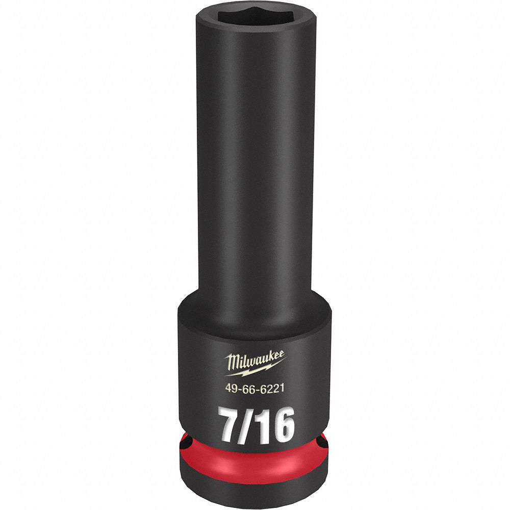 DEEP IMPACT SOCKET 1/2 DR 7/16