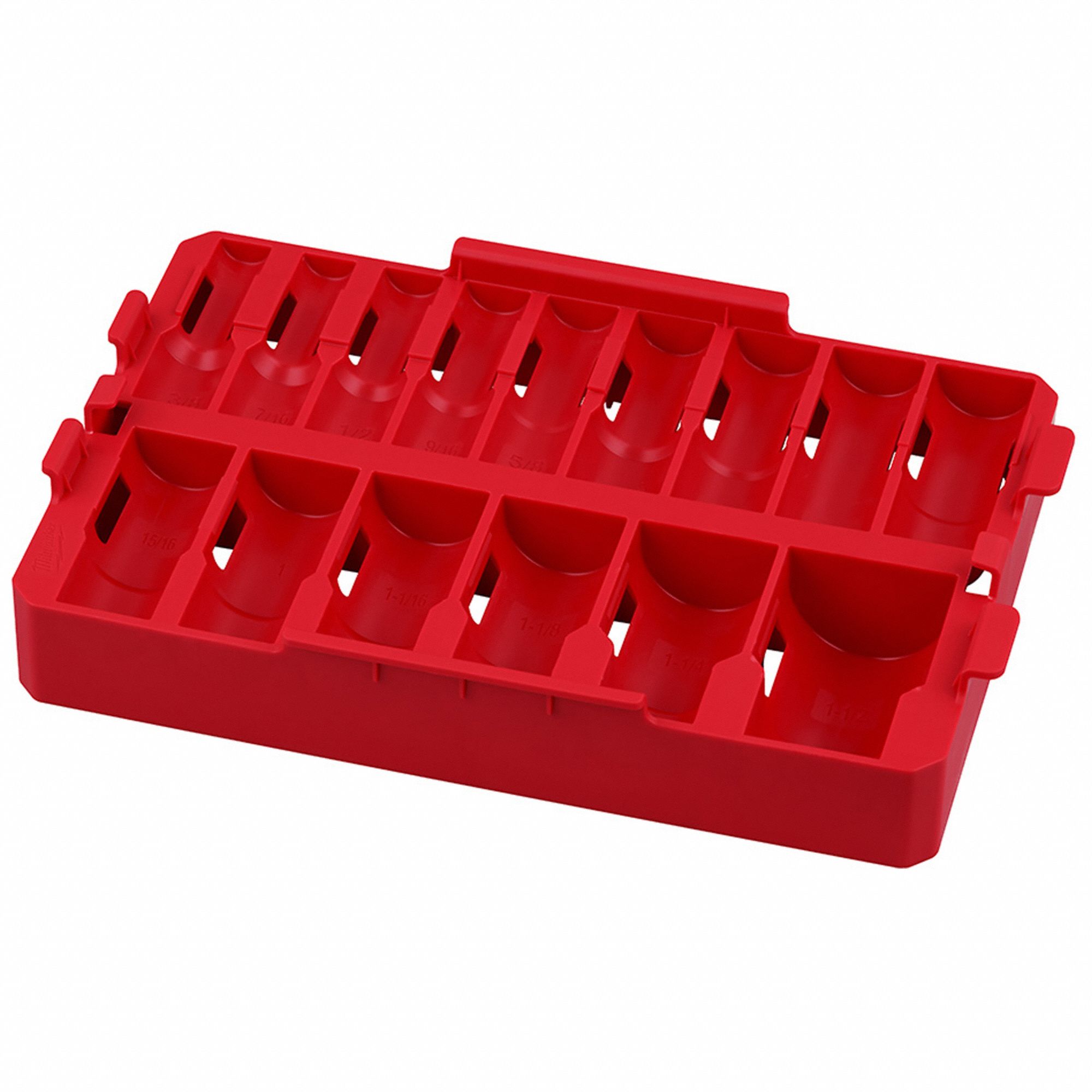 IMPACT SOCKET TRAY,1/2 IN,15 PIECES