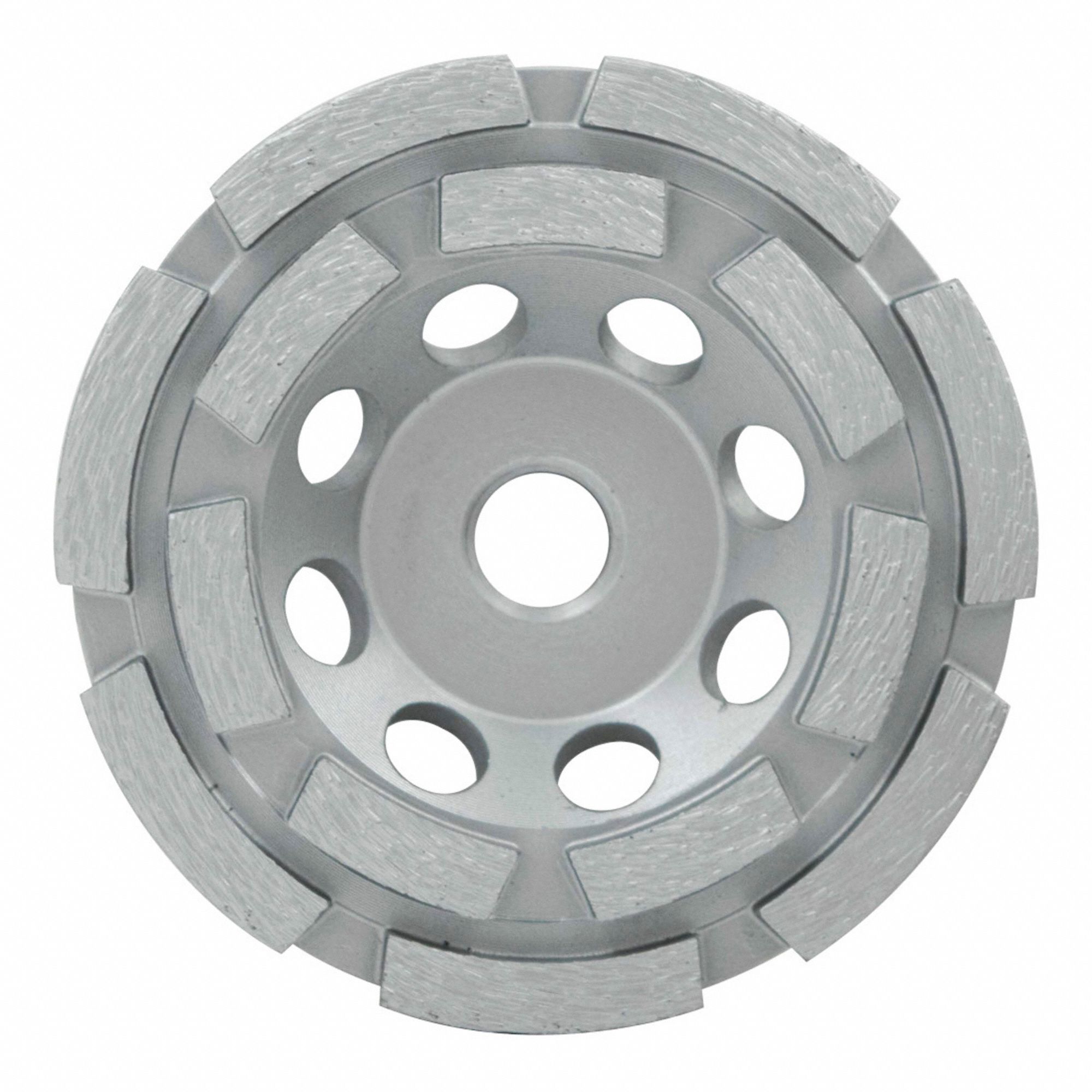 CUP WHEEL, DOUBLE ROW, MAX RPM 15,000/CONCRETE USE, 5/8"-11, 4 IN DIA, DIAMOND