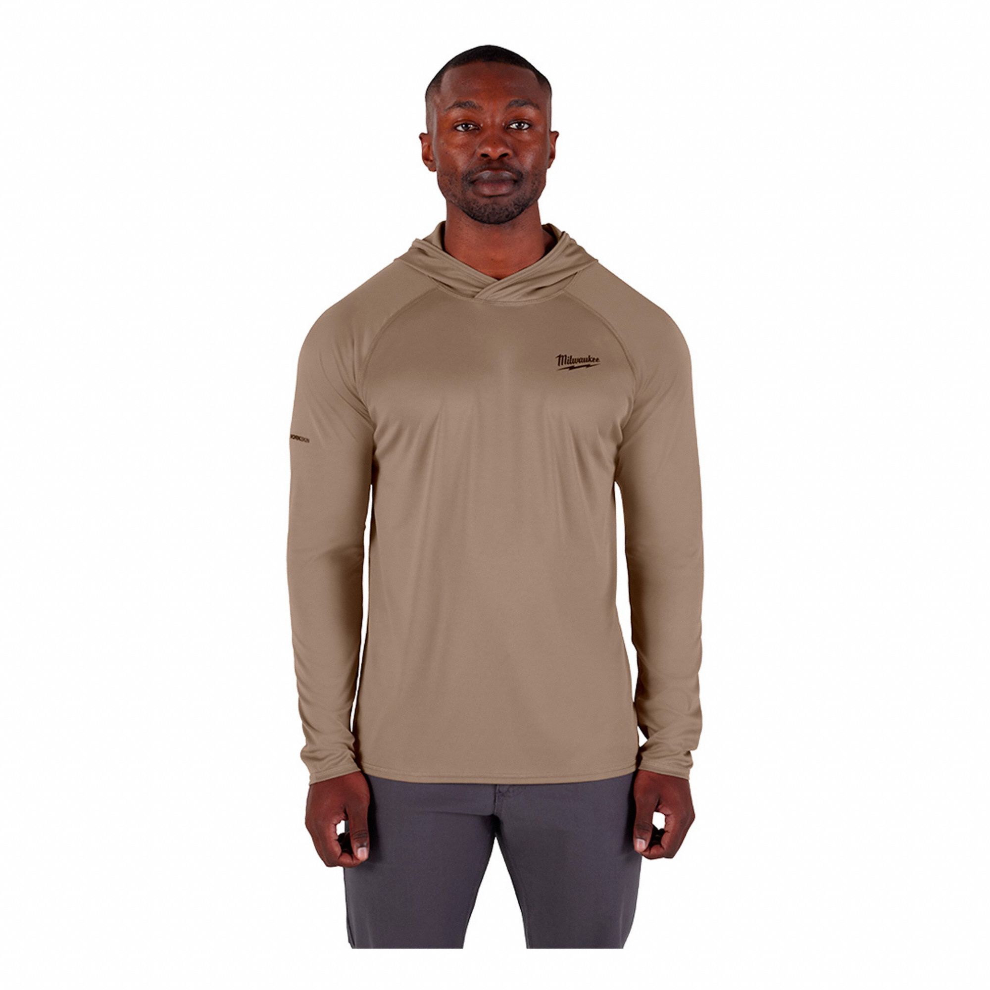 HOODED SUN SHIRT,L SIZE,POLYESTER