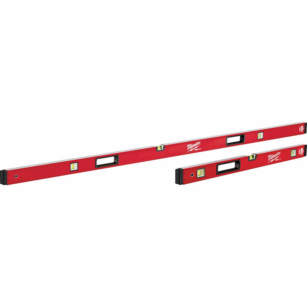 REDSTICK BOX LEVEL JAMB SET, NON-MAGNETIC, RED, 78 IN/32 IN, METAL