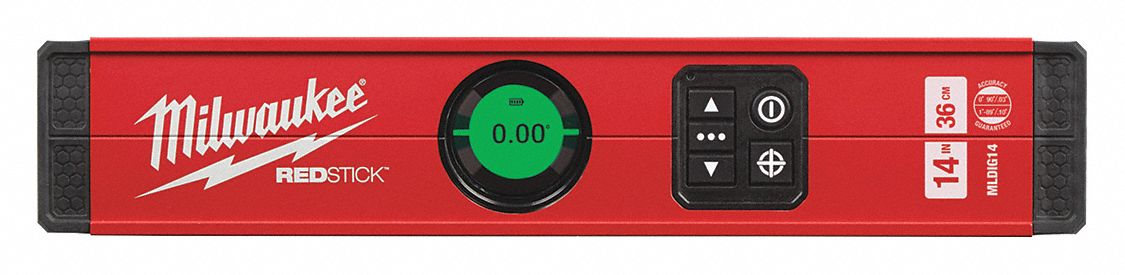 DIGITAL LEVEL, INC CASE/WALL ADAPTER/USB CORD/USB BATTERY, IP65 RATED, RED, 14 X 1 2/5 X 2 3/4 IN