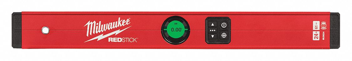 DIGITAL LEVEL, INC CASE/WALL ADAPTER/USB CORD/USB BATTERY, IP65 RATED, RED, 24 X 1 2/5 X 2 3/4 IN