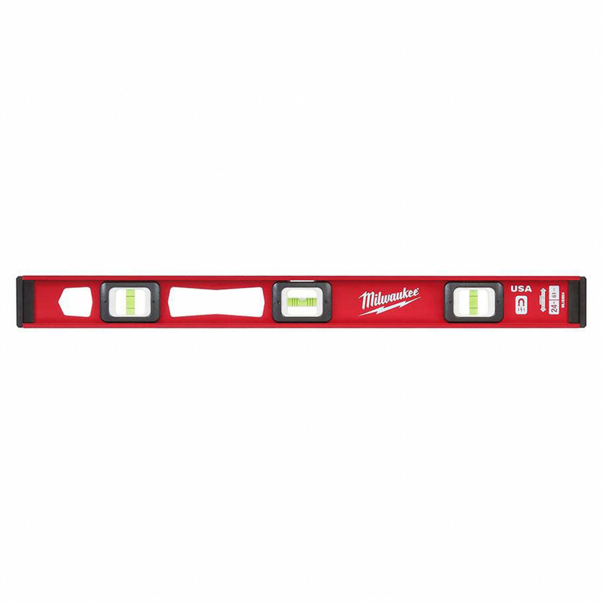 I-BEAM LEVEL,ALUMINUM,24" L,MAGNETIC