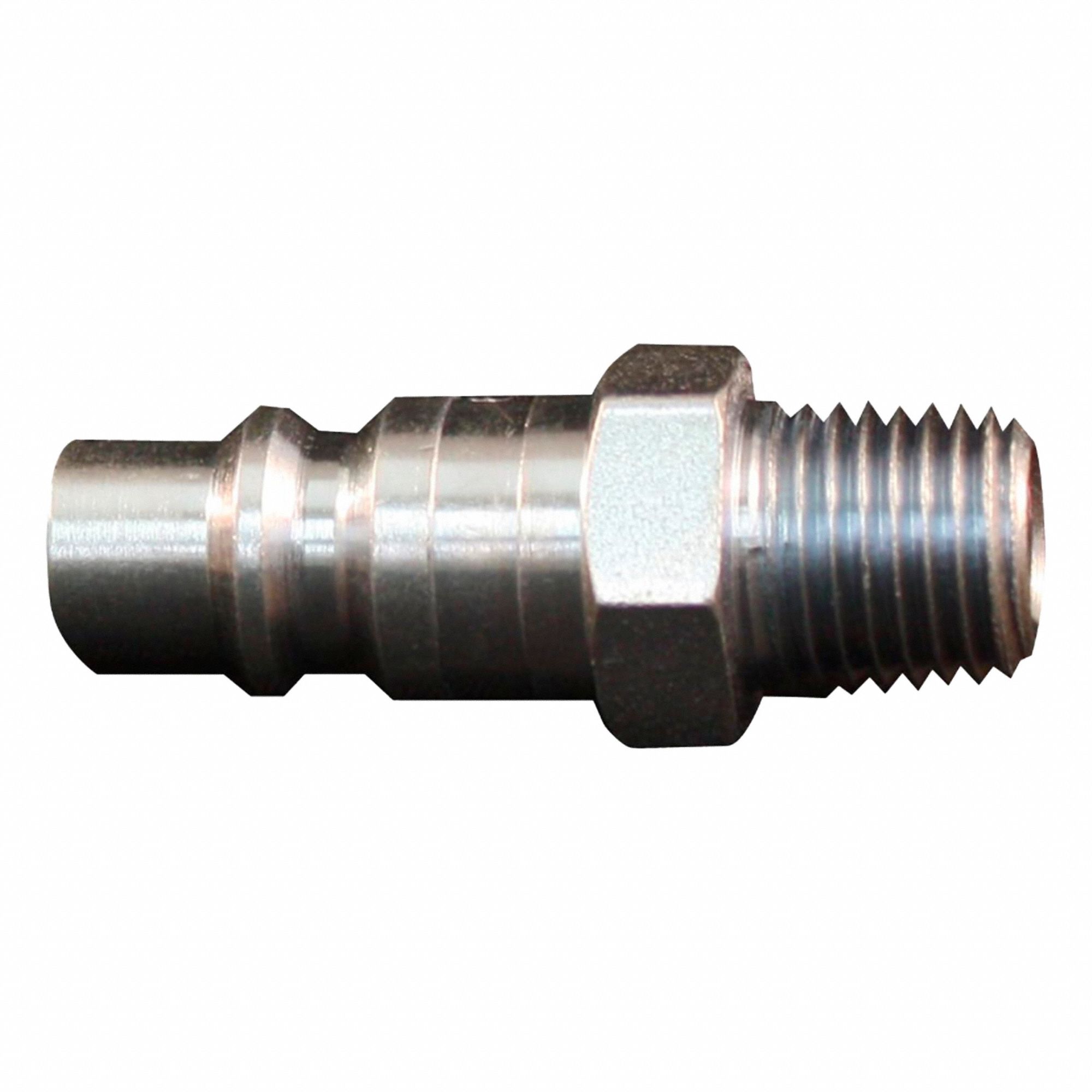 AIR FITTING PLUG, 1/4 IN THREAD, 250 °  F, STEEL, 1/4 IN INSIDE DIAMETER, NPT CONNECTION