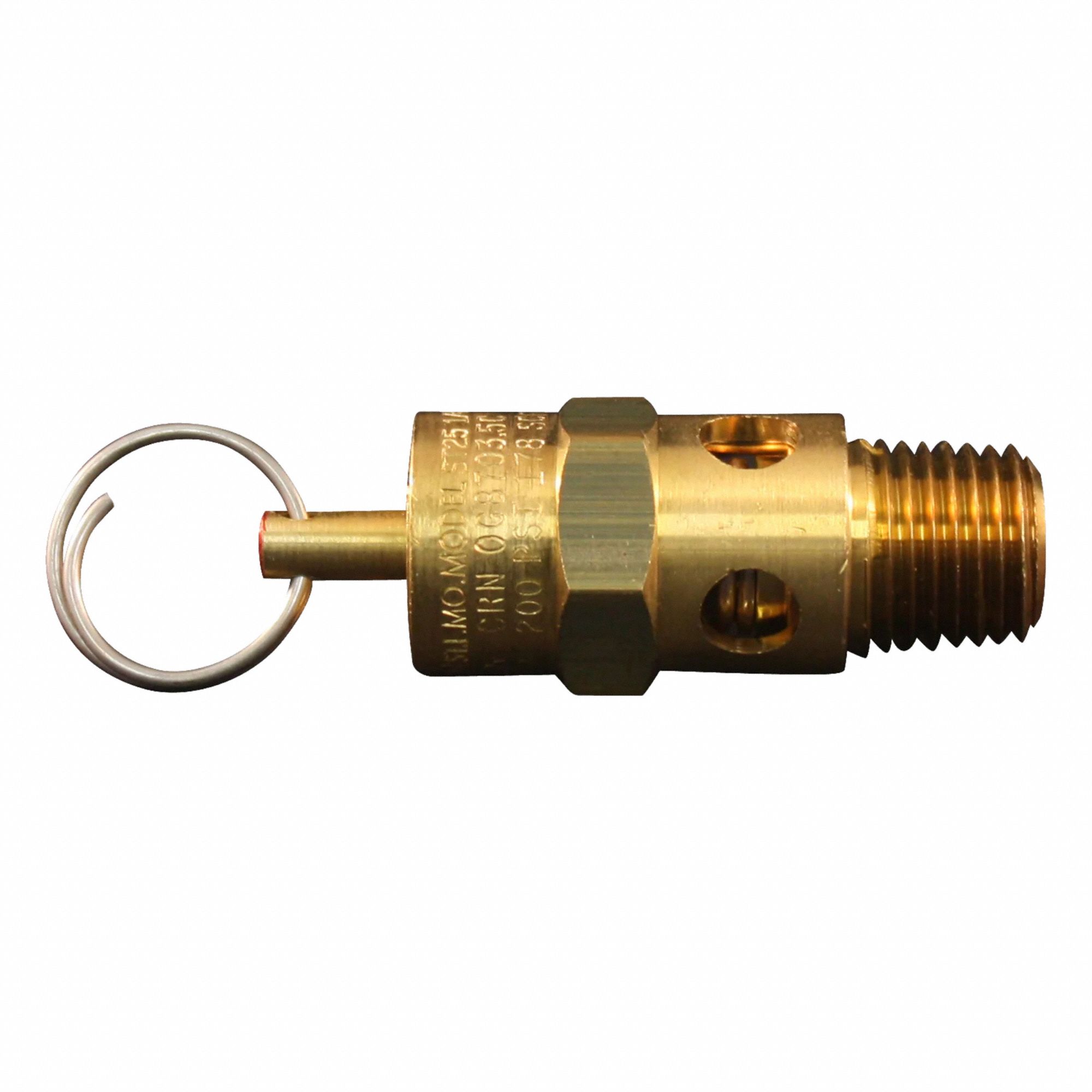 SAFETY VALVE FOR AIR GUN, 200 PSI, 1/4 IN MNPT