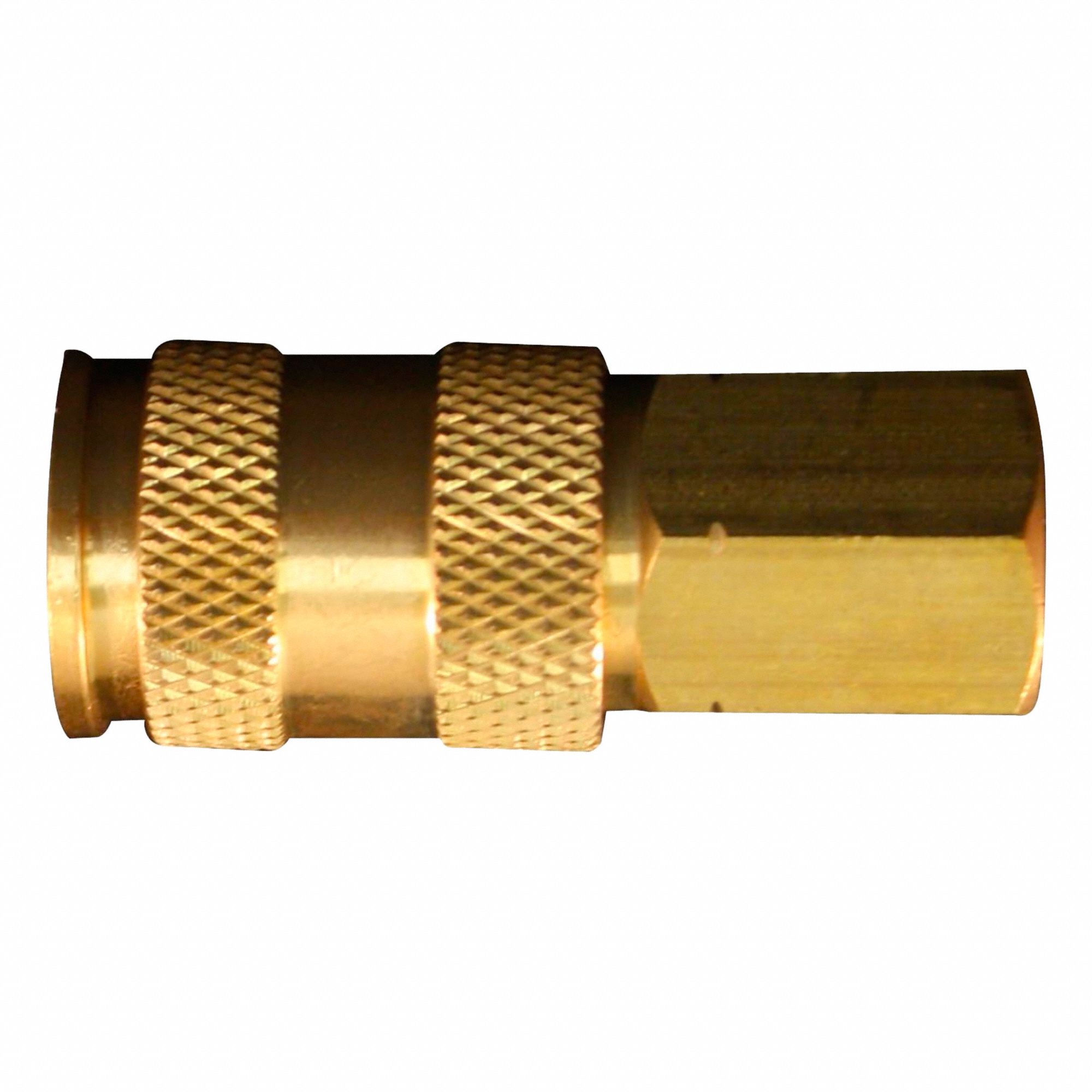 AIR COUPLER FITTING, 1/4 IN THREAD, 250 °  F, 1/4 IN INSIDE DIAMETER, NPT CONNECTION