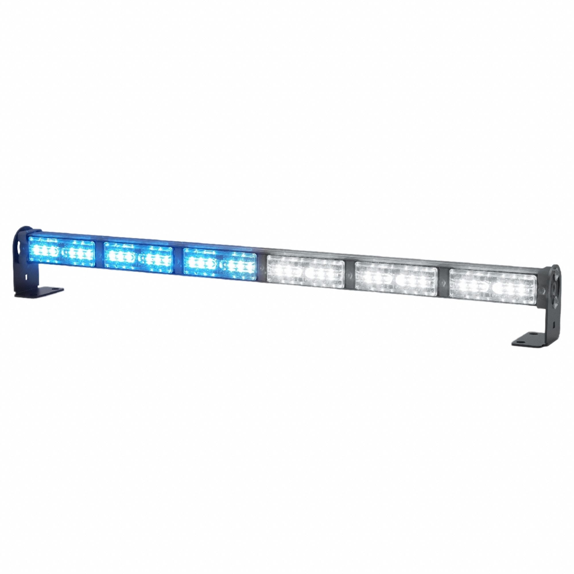 Warning and Directional Light Stick: Combo Warning and Directional Light, Blue/White, Clear