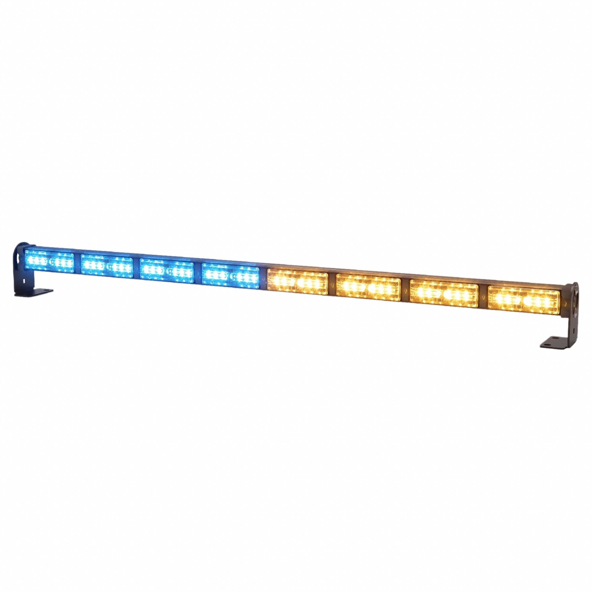 Warning and Directional Light Stick: Combo Warning and Directional Light, Amber/Blue, Clear