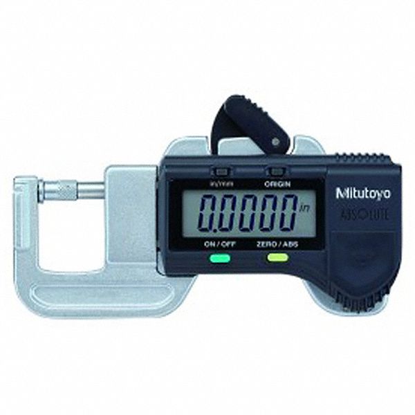 SHEET METAL MICROMETER, 0-25MM, 150MM THROAT