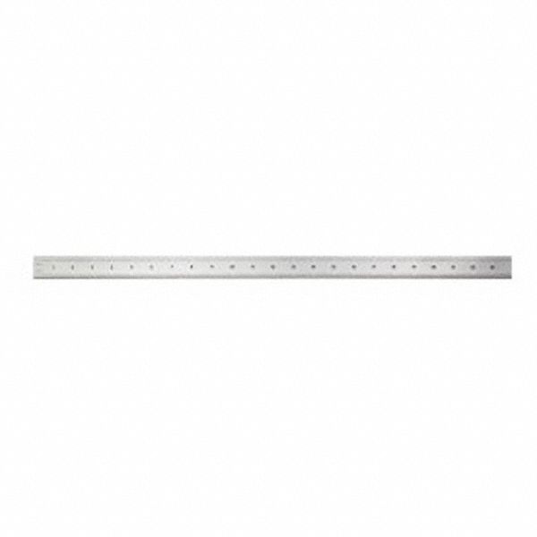 RULER, 24 IN/5R, STEEL/SATIN CHROME