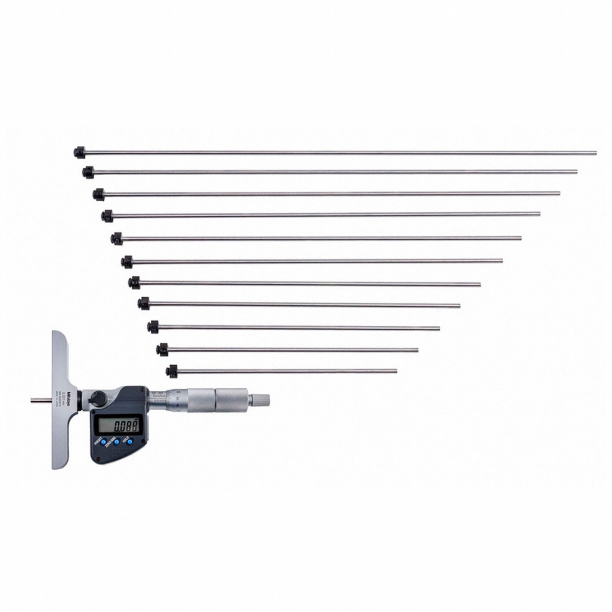 DEPTH MICROMETER, +/-0.00015 IN ACCURACY