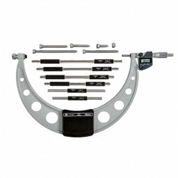 MICROMÈTRE EXTÉRIEUR, ENCLUME EN ACIER, PRÉCISION +/-0,0204 PO, TUV RHEINLAND