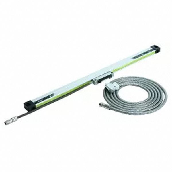 LINEAR SCALE W ARMOURED INOX SIGNAL CABLE, AT 113, 300 MM EFFECTIVE RANGE, GLASS