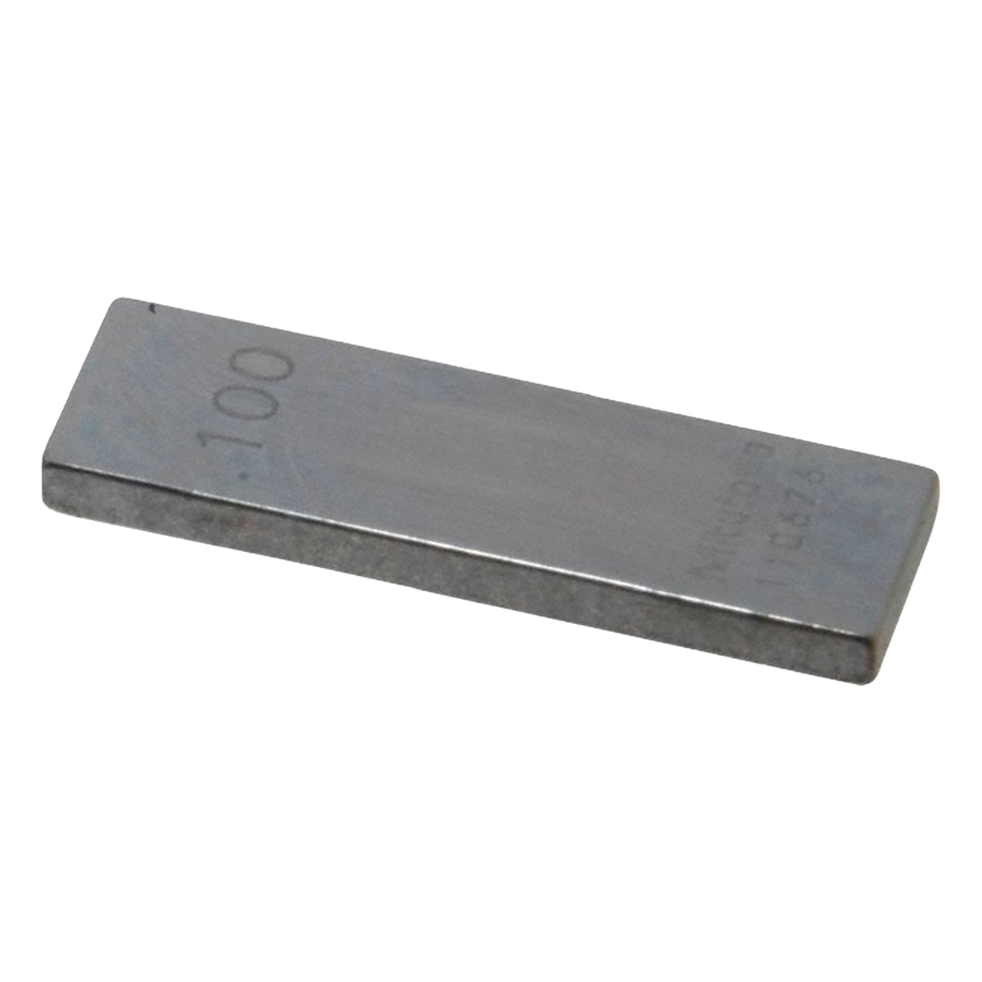 RECTANGULAR GAUGE BLOCK, RECTANGULAR, 0.1 IN NOMINAL SIZE, 6 MICROINCH TOLERANCE