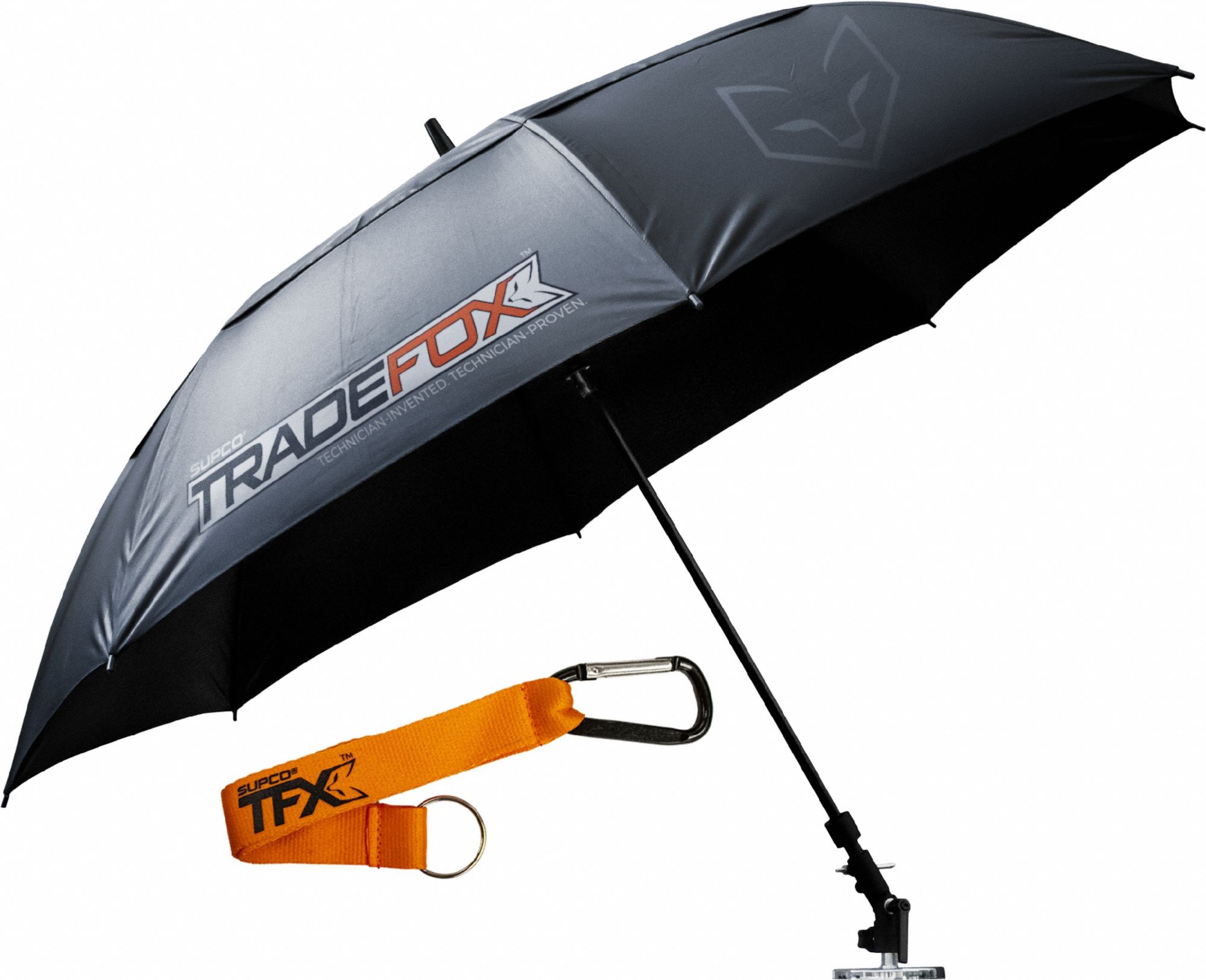 MAGNECOVER, 60 in Arc Lg, Black, Umbrella 55ZZ43MUKIT Grainger