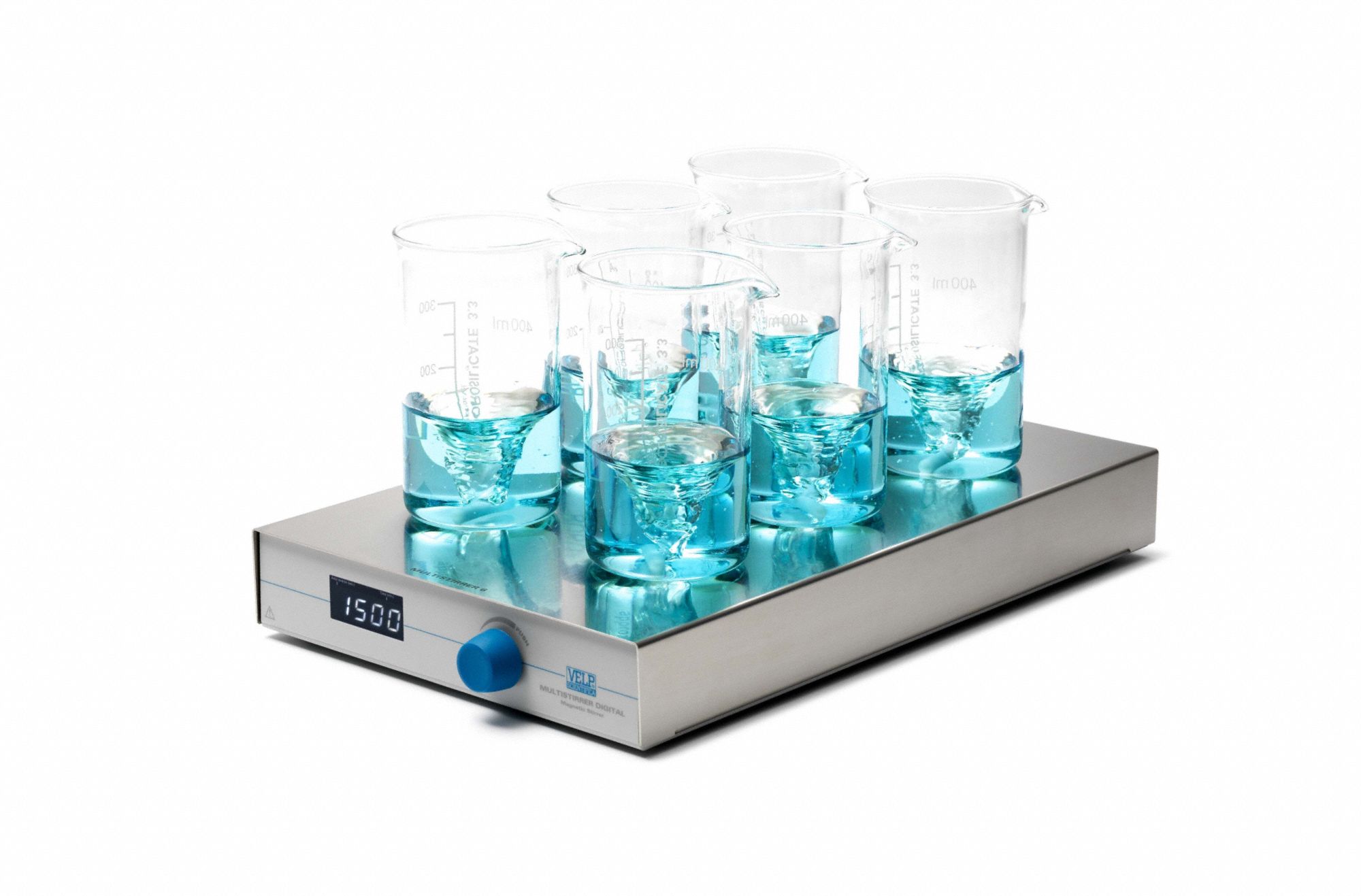 Magnetic Stirrer: 6 Positions, Rectangular, Magnetic Stirrer, Stainless Steel