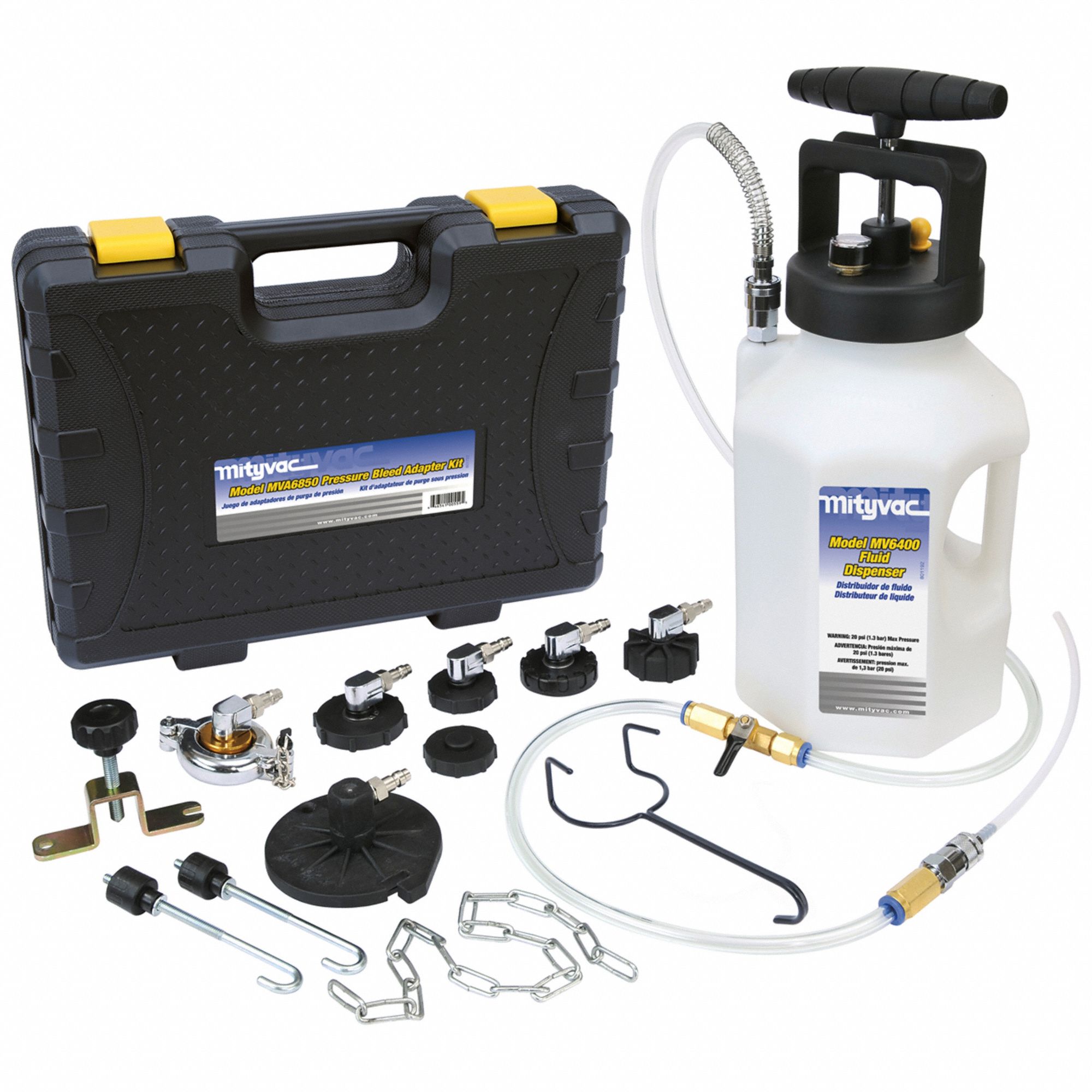 PRESSURE BLEED KIT, MANUAL, BLEED KIT, BRAKE FLUID, 15½ IN OVERALL L
