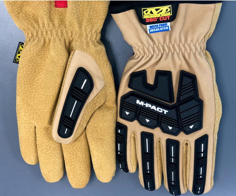INSULATED GLOVES, GAUNTLET CUFF, S, BOAR TOP GRAIN, THERMOPLASTIC RUBBER BACK